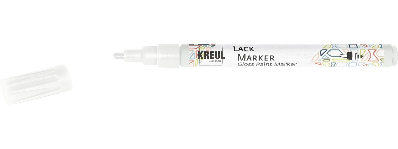 Kreul Künstlerstift Kreul Lack Marker fine weiß 1 - 2 mm