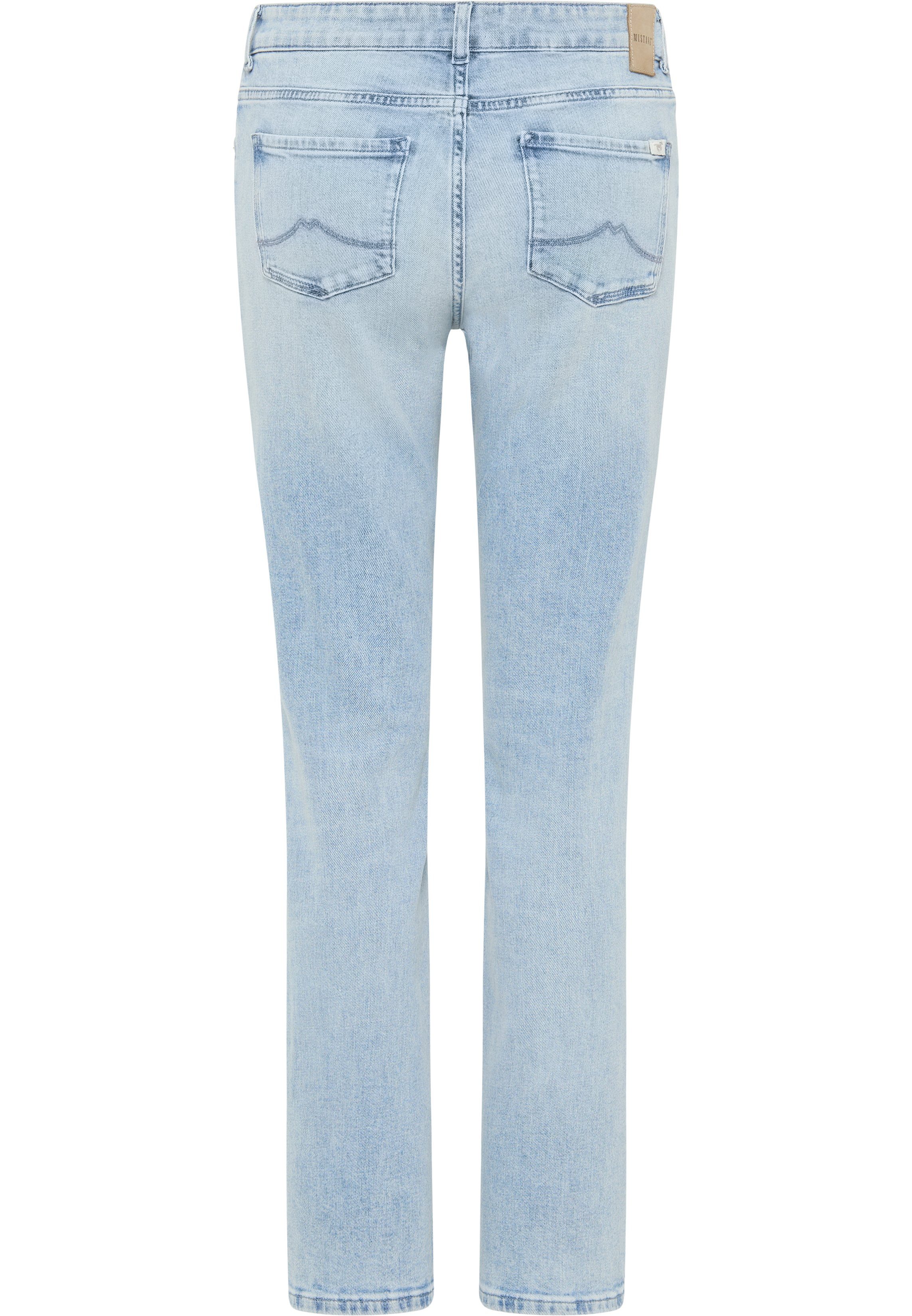 Straight-Jeans Straight Style MUSTANG Relaxed Crosby hellblau-5000402