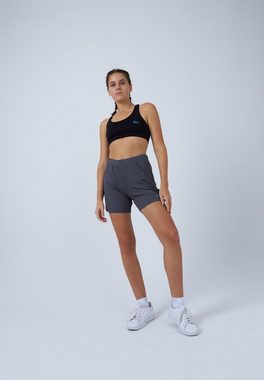 SPORTKIND Funktionsshorts Tennis Bermuda Shorts Mädchen & Damen grau