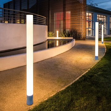 SLV Sockelleuchte LED Wegeleuchte Light Pipe, 2700 K, weiß, 1400 mm, :, Leuchtmittel enthalten: Ja, fest verbaut, LED, warmweiss, Pollerleuchte, Wegeleuchte, Wegleuchte