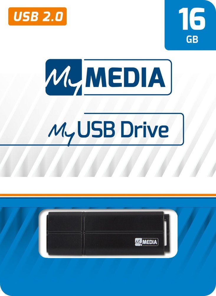 MyMedia MyMedia USB Stick 16GB Speicherstick My USB schwarz USB-Stick