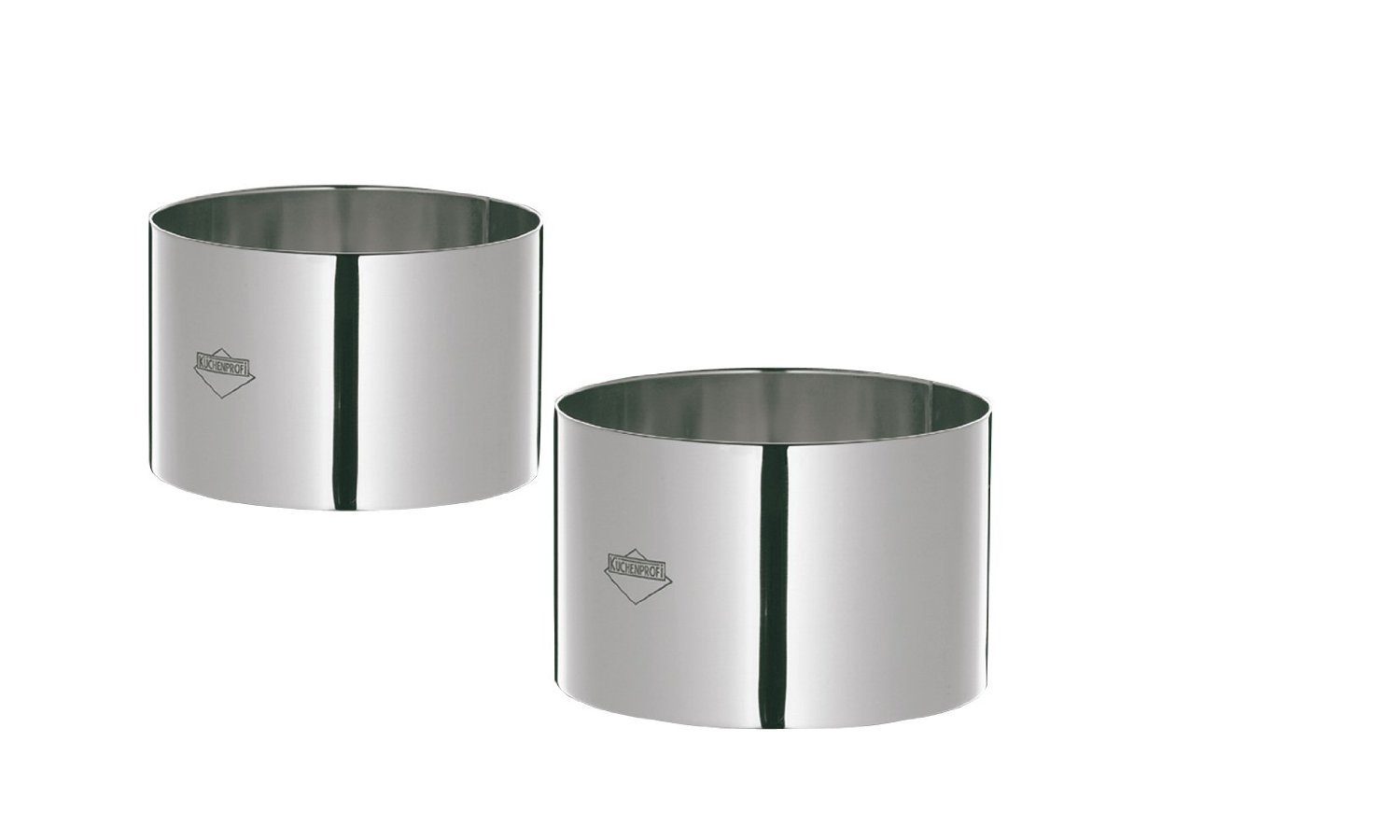 Backform Küchenprofi, Dessertringe Grande, 4-er Set