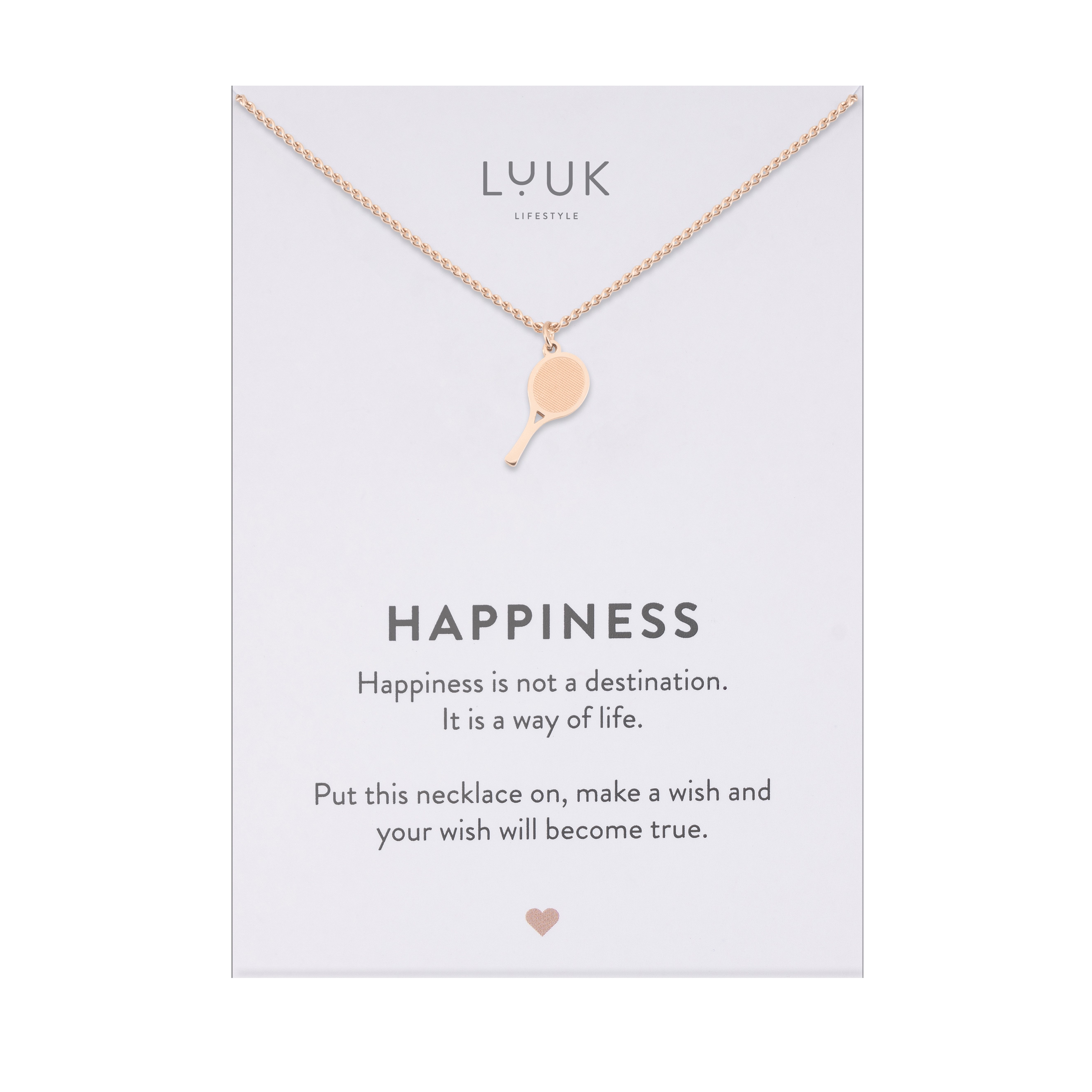 LUUK LIFESTYLE Kette mit Anhänger Tennisschläger, günstig online kaufen