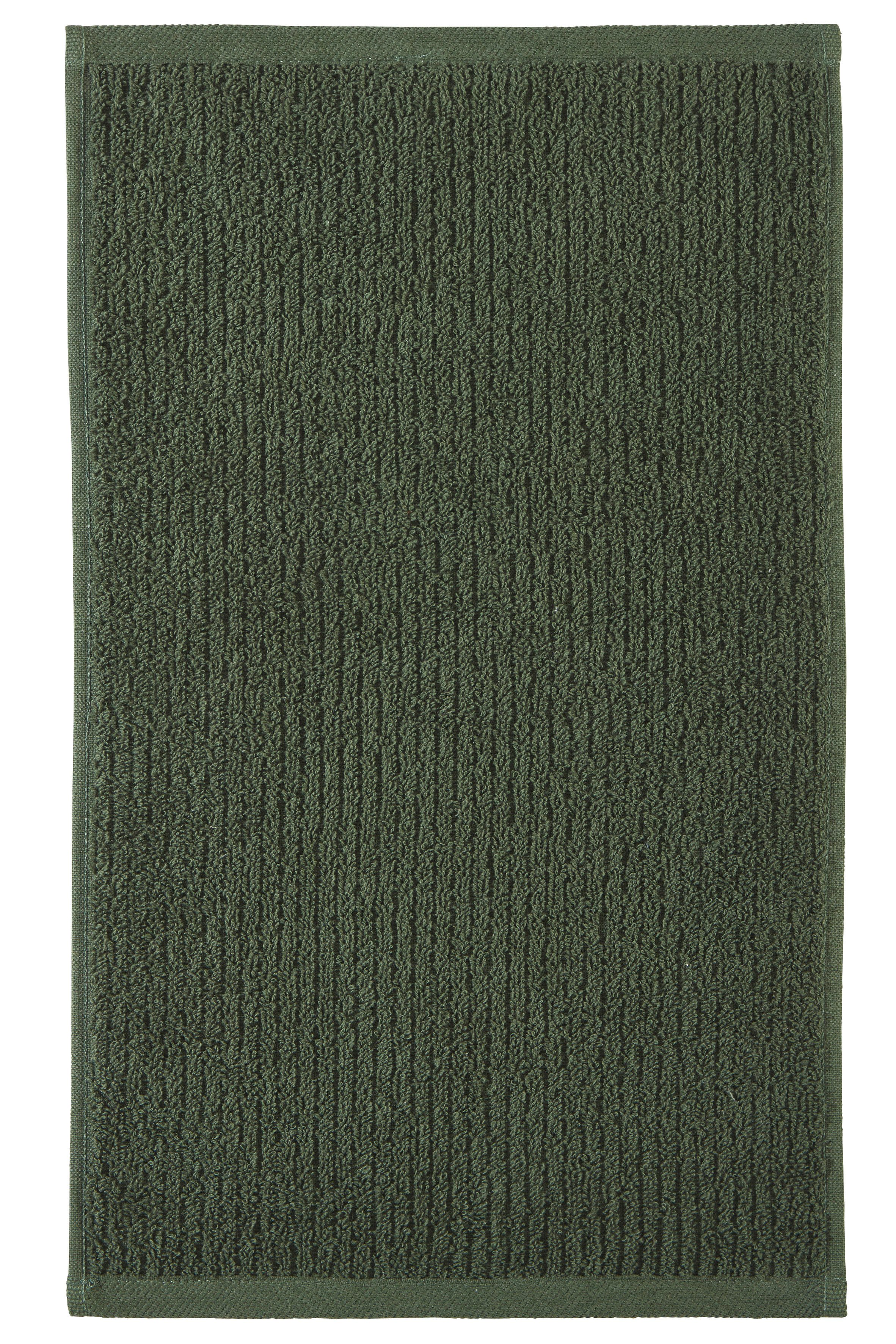 OTTO home Gästehandtücher Riva, 30x50, Premium Handtücher, 500 gr/m², Webfrottier (3-St), Hoch-Tief-Struktur, Streifen, weich, 5 Jahre Garantie – Bild 3 von 5