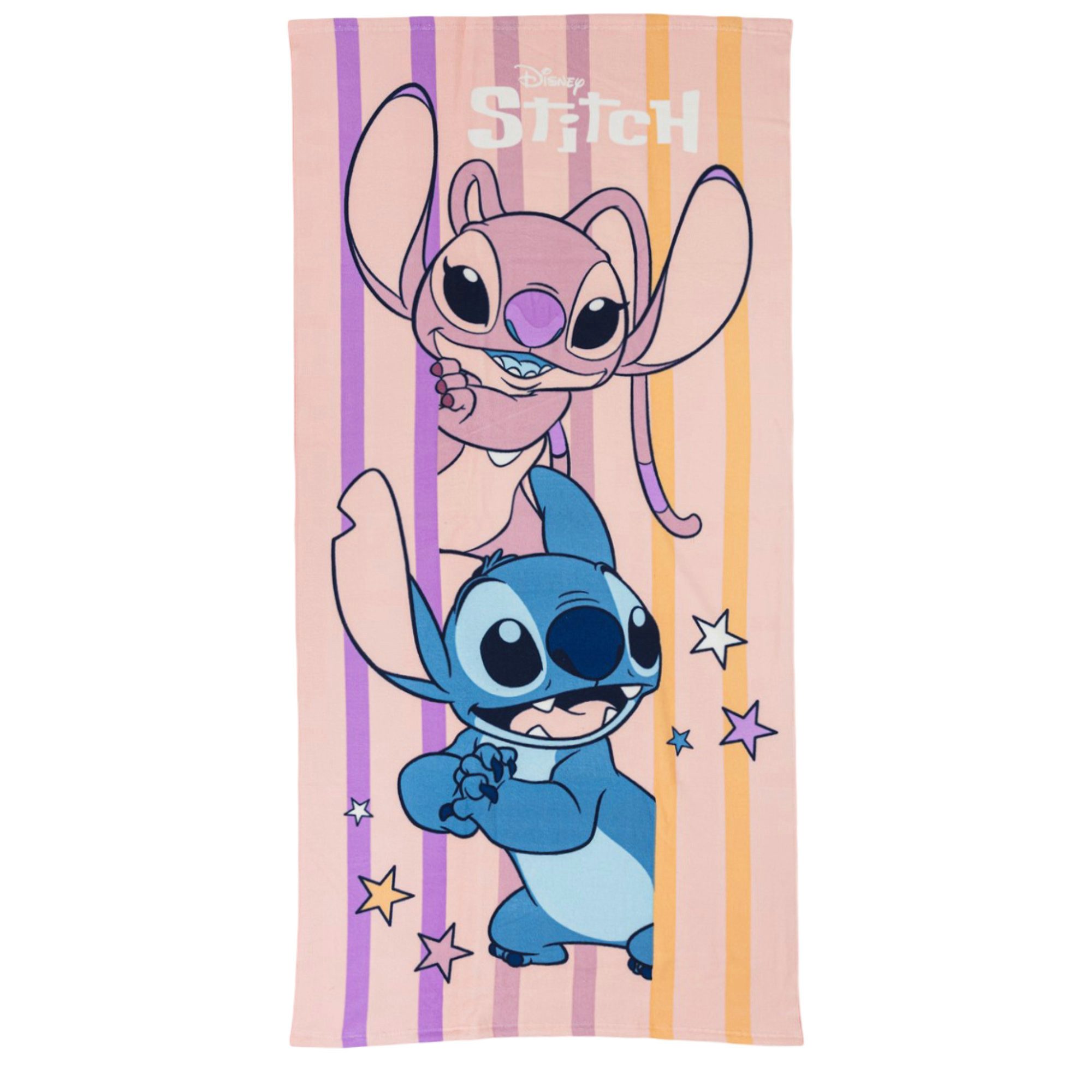 Disney Strandtuch Disney Lilo und Stitch Angel Mikrofaser Strandtuch Badetuch, 70x140 cm