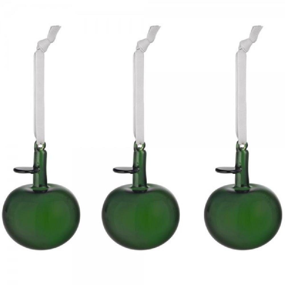 Christbaumschmuck Christbaumschmuck Glasäpfel Grün (3-teilig)