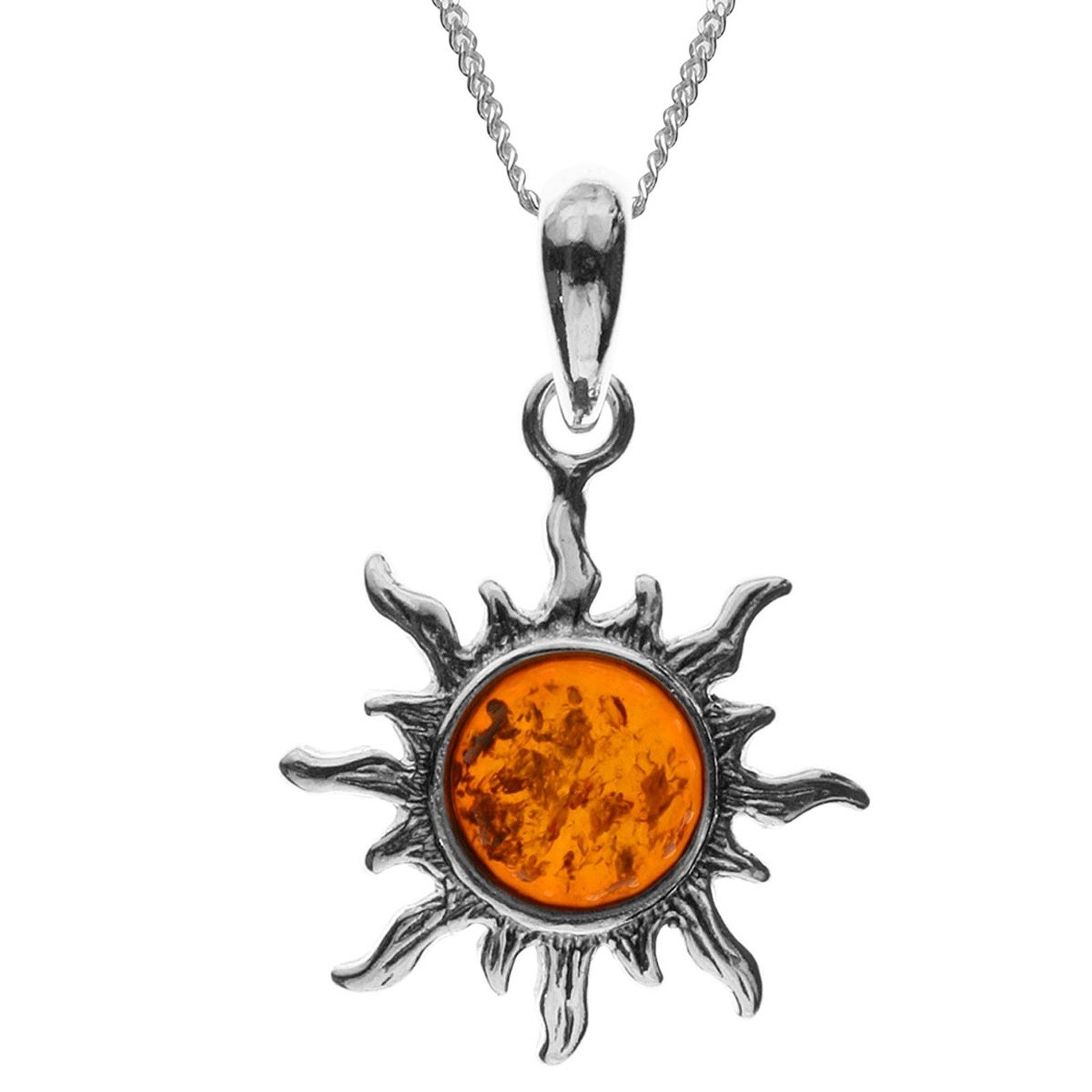 OSTSEE-SCHMUCK Kette mit Anhänger Ostsee-Schmuck Kette mit Anhänger Sonne 2 günstig online kaufen