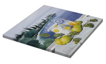Posterlounge Leinwandbild Franz Heigl, Erfrischung des Südens, Küche Mediterran Malerei