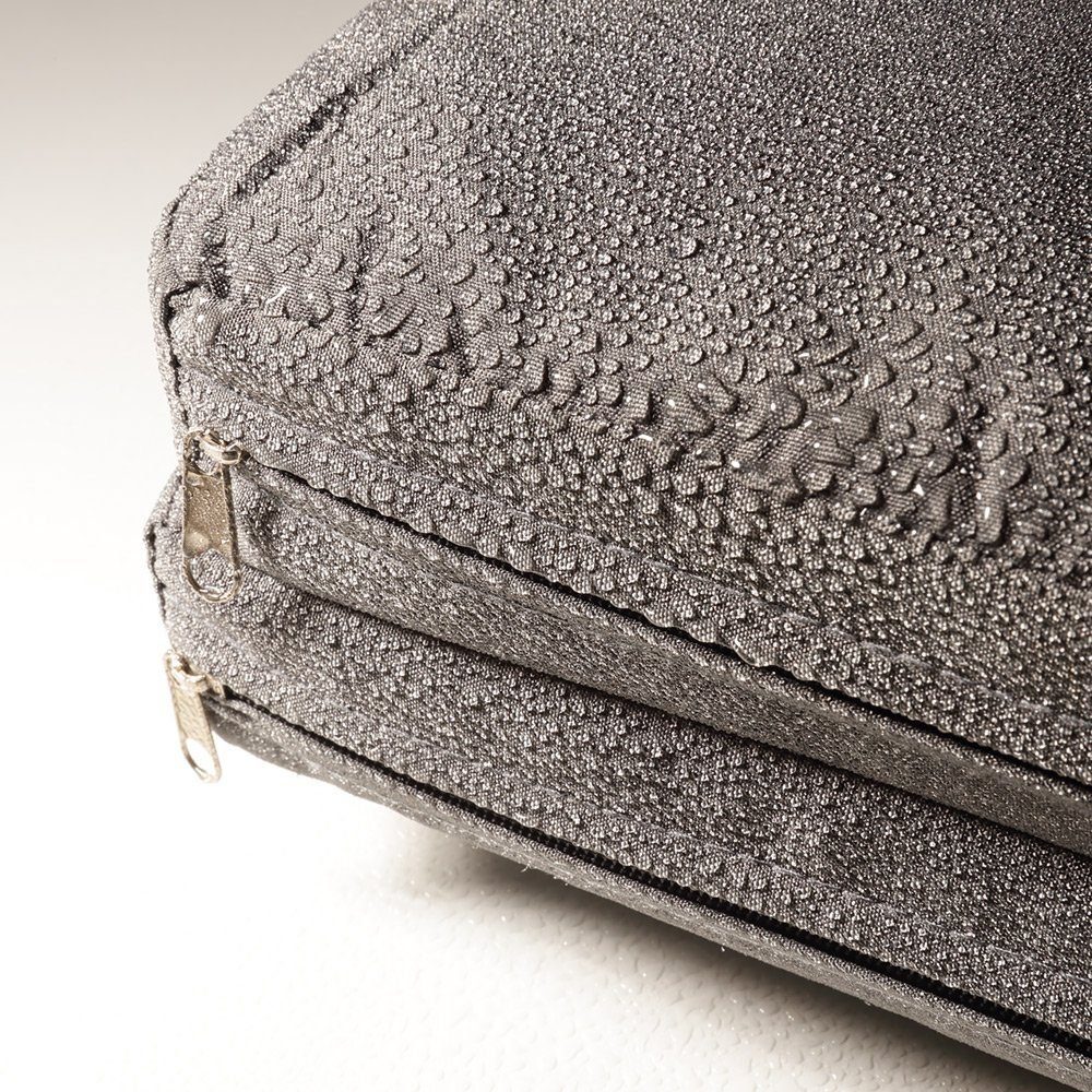 Melko Gartensessel Relaxsessel Gartenmöbel Sitzmöbel Grau Polyrattan Balkon Terrasse (Stück)