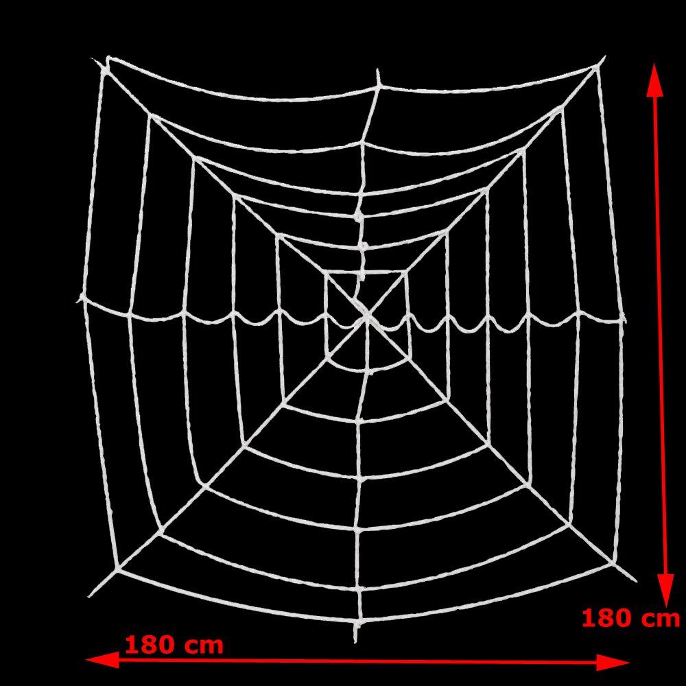 EUROPALMS Halloween Spinnennetz 180x180cm 