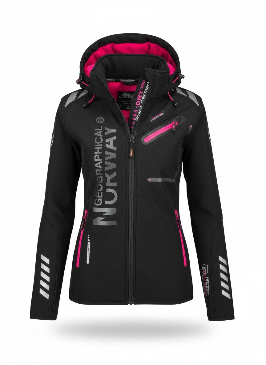 Geographical Norway Softshelljacke Damen Outdoor Wind Jacke Herbst Winter Ü günstig online kaufen