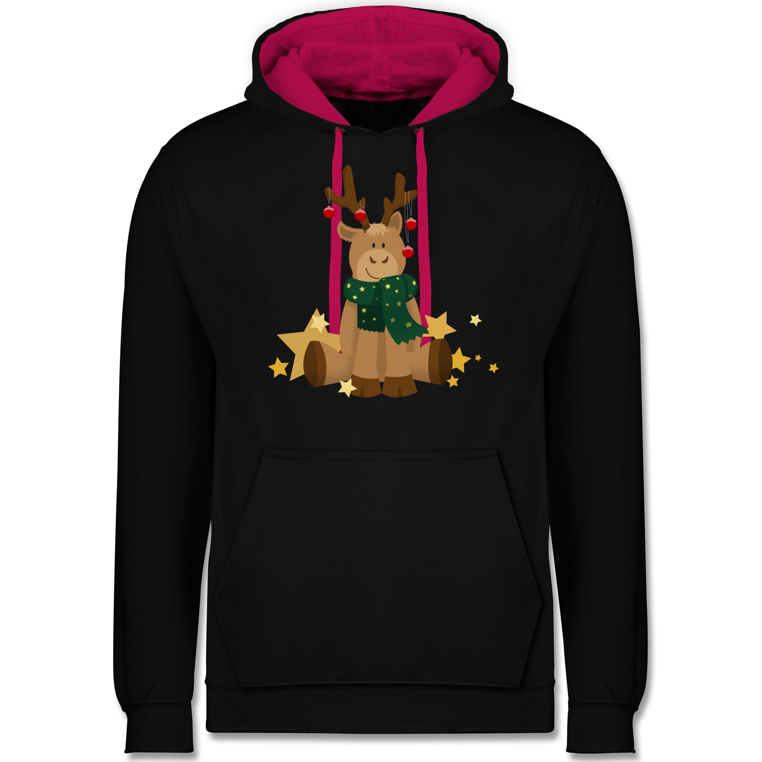 Shirtracer Hoodie »süßer Elch - Weihnachten &amp; Silvester - Unisex Damen