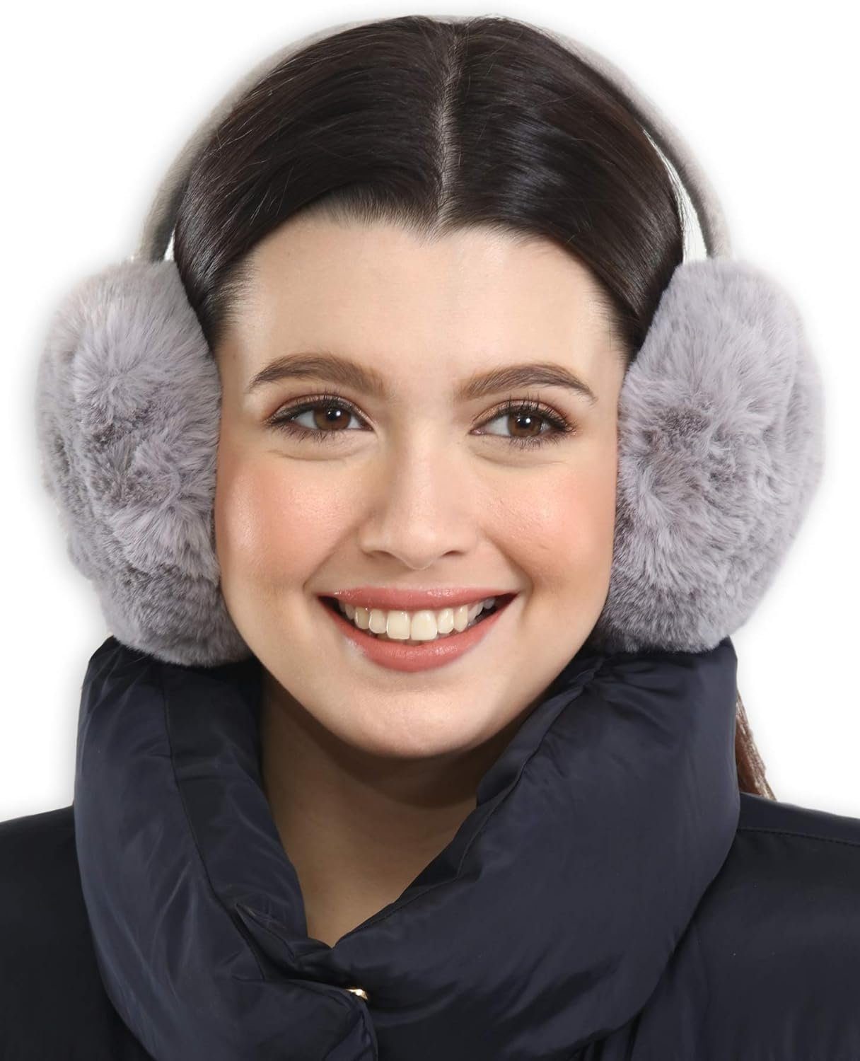Opspring Ohrenwärmer Ohrenschützer,Winter-Ohrenwärmer,Ohrenschützer für kaltes Wetter Grau