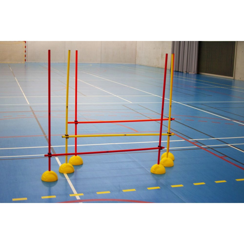 Power Shot Trainingshilfe Slalomstangen Set mit Standfuss (Indoor-Set) 1,5m inkl. Tasche