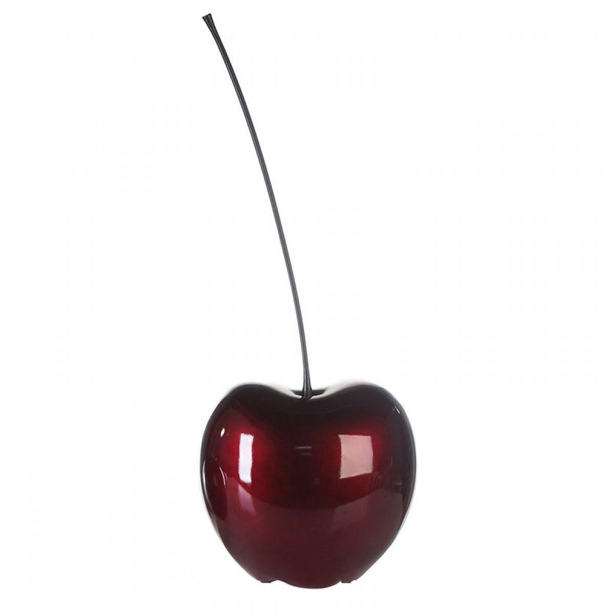 GILDE Dekoobjekt Dekorationsobjekt Skulptur Kirsche Rot (40cm)