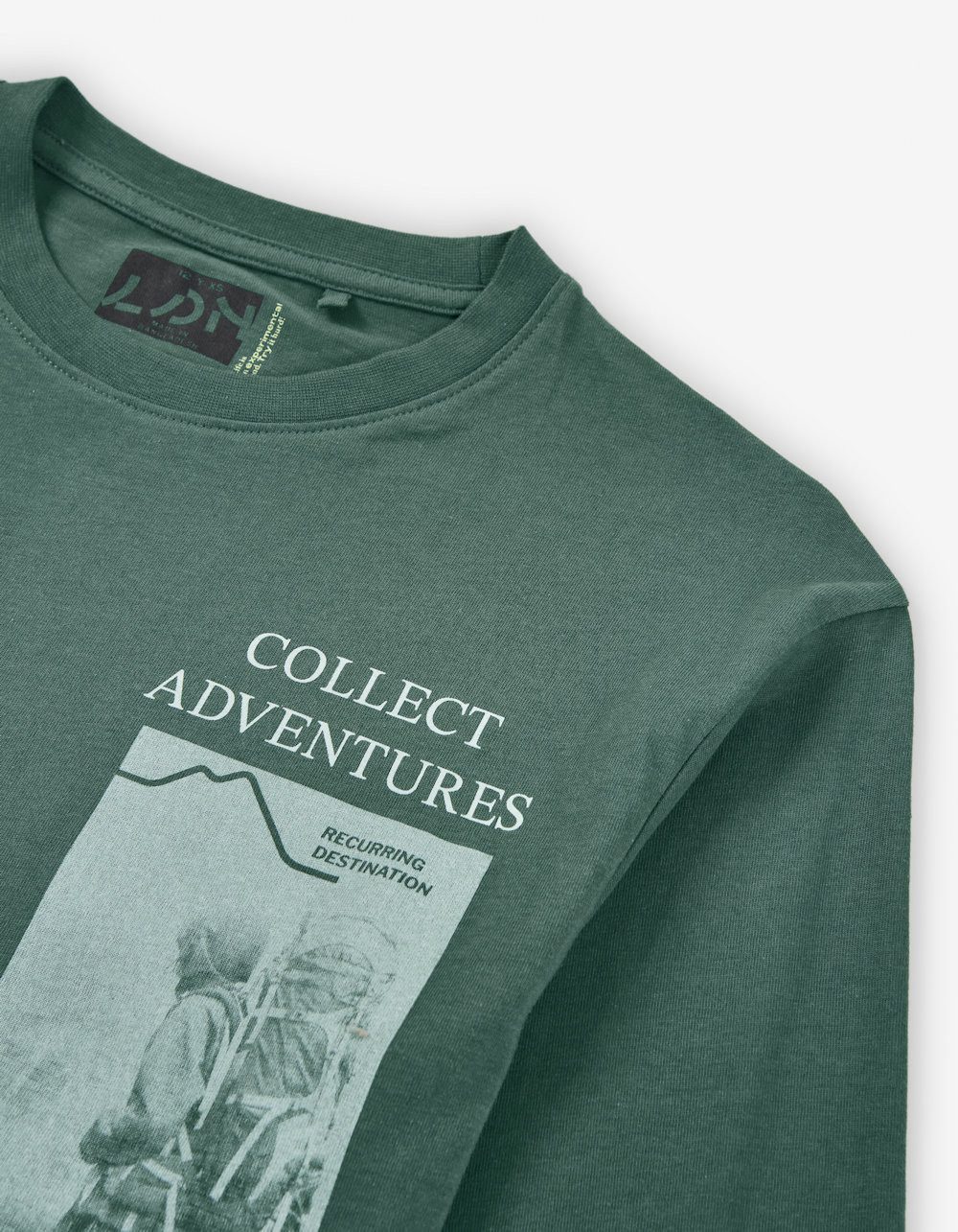LOSAN Langarmshirt Losan Jungen Langarmshirt Collect Adventures green (1-tlg)