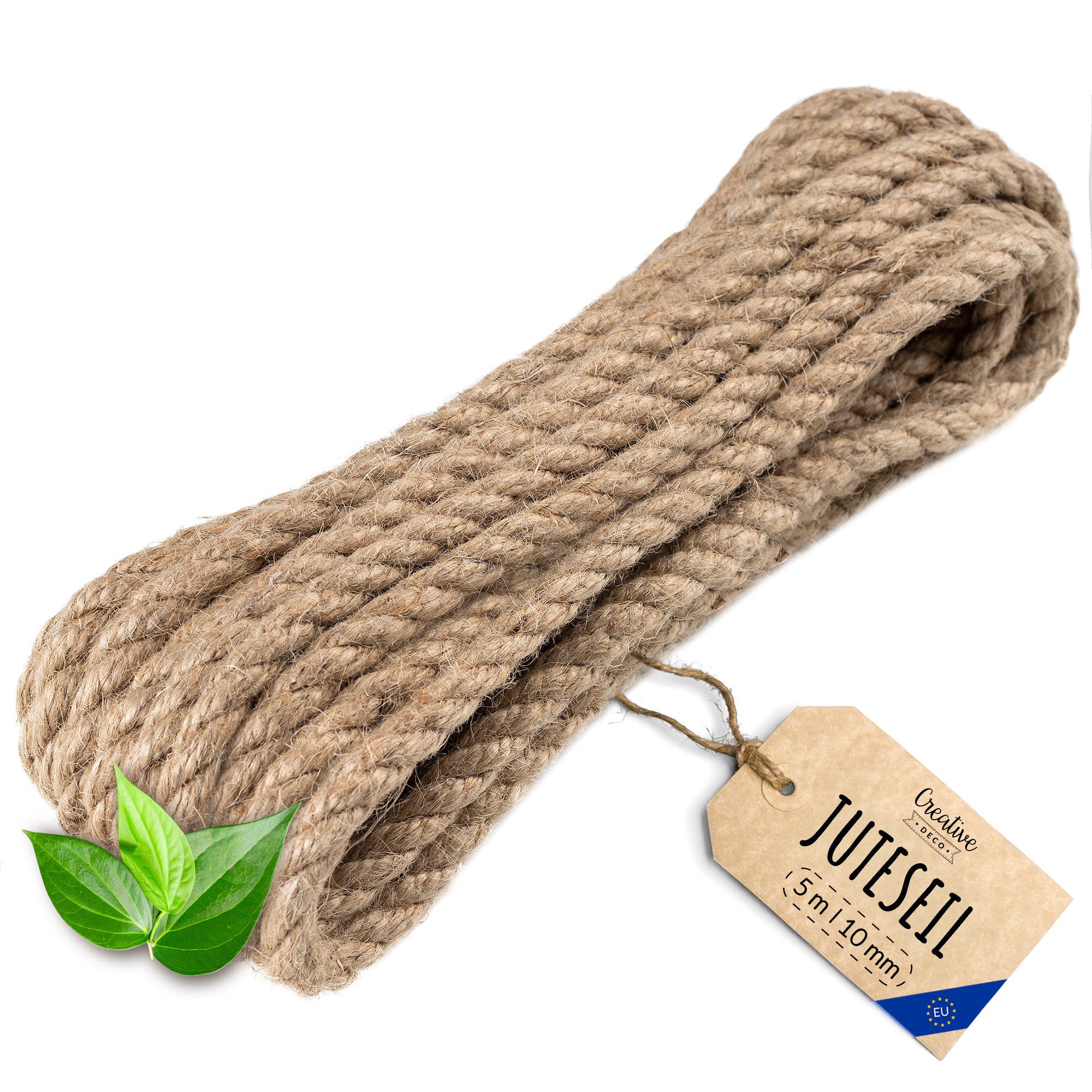 Creative Deco Juteseil Juteschnur, Jute Hanfseil Tau Schnur Seil günstig online kaufen