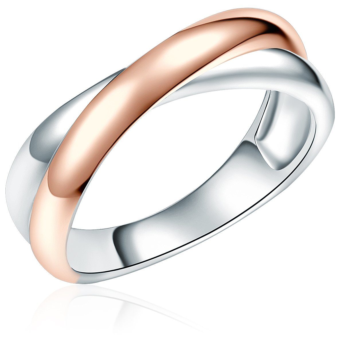 Donata aus Sterling silber/roségold, Fingerring Rafaela Silber