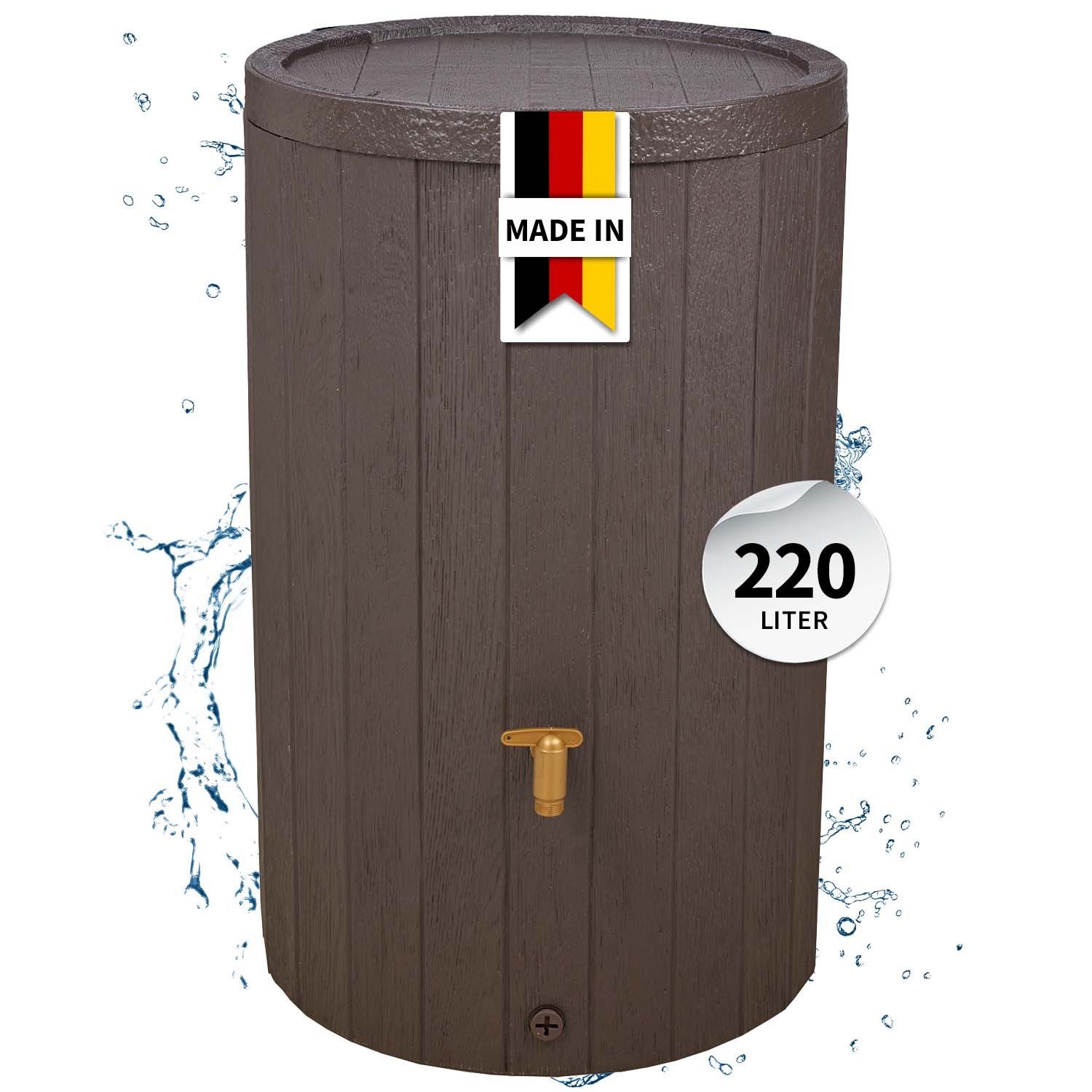 Regentonne MADERA Regenspeicher 220 Liter braun