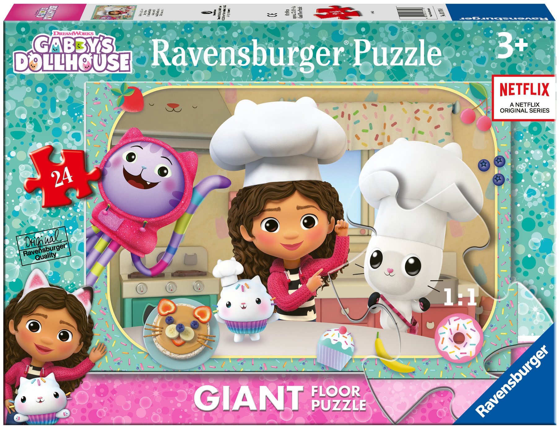 Ravensburger Puzzle Gabbys Dollhouse, Gabbys Kochkünste, 24 Puzzleteile, Made in Europe