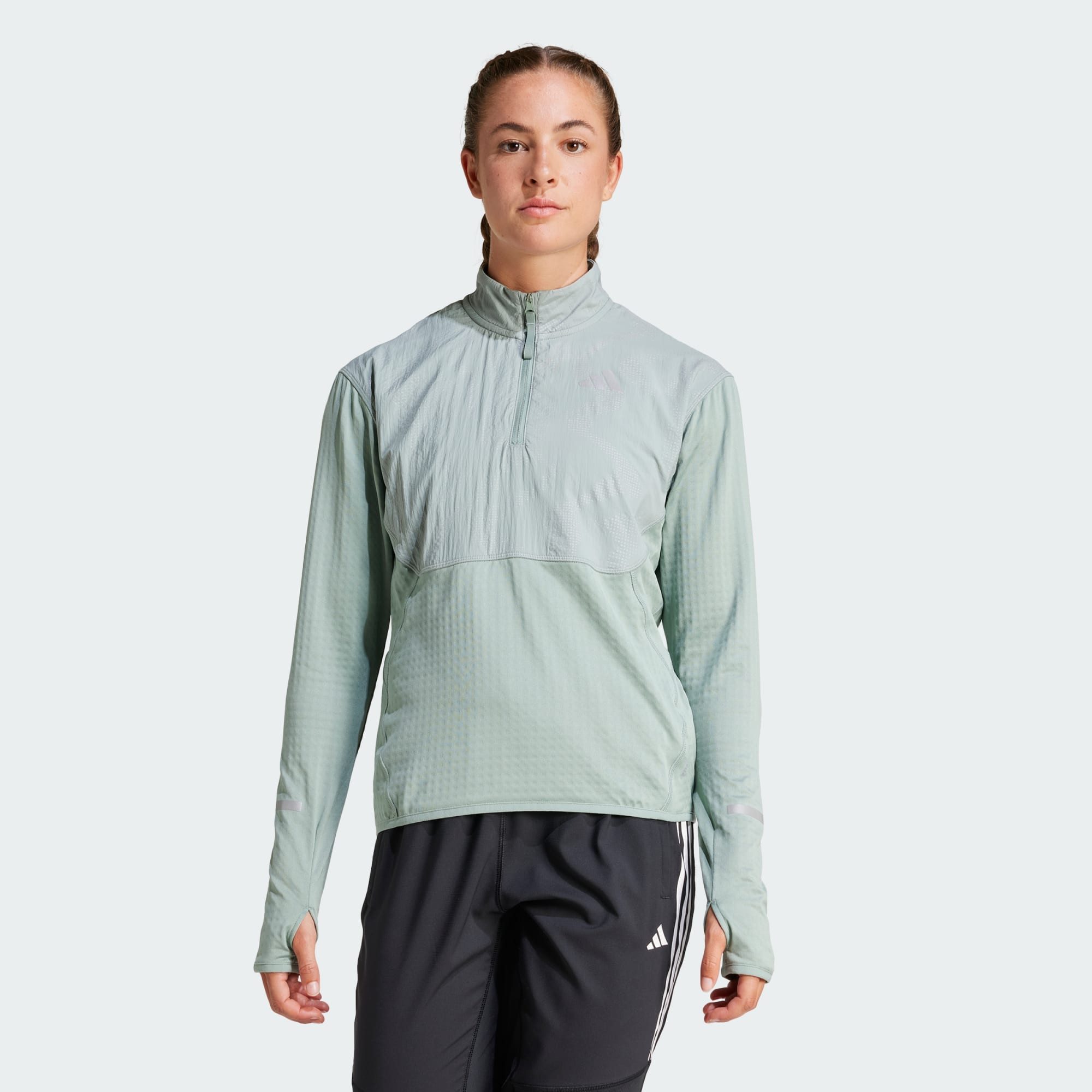 adidas Performance Trainingsjacke ULTIMATE HI VIS REFLECTIVE 1/2-ZIP OBERTEIL (1-St)