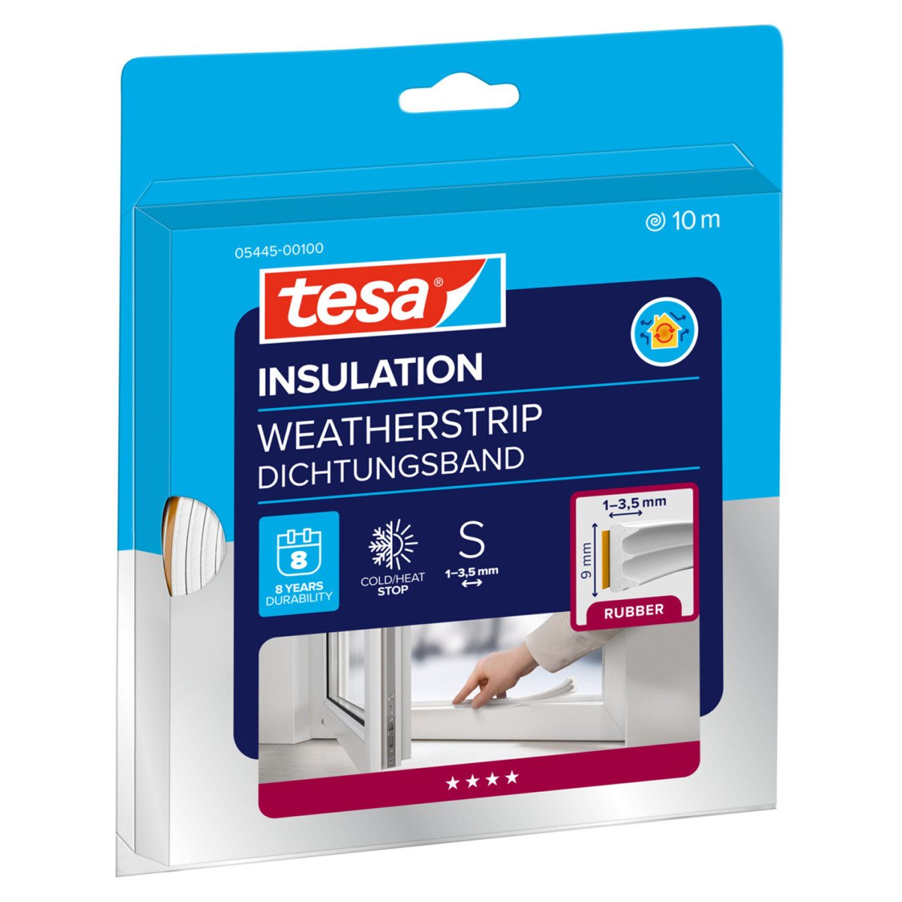 tesa Türbodendichtung tesa Insulation E-Profil Classic 10 m, weiß