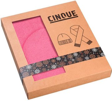 Cinque Strickschal, (Set, 2-St), Mütze & Schal in Geschenkbox, Weihnachtsgeschenk