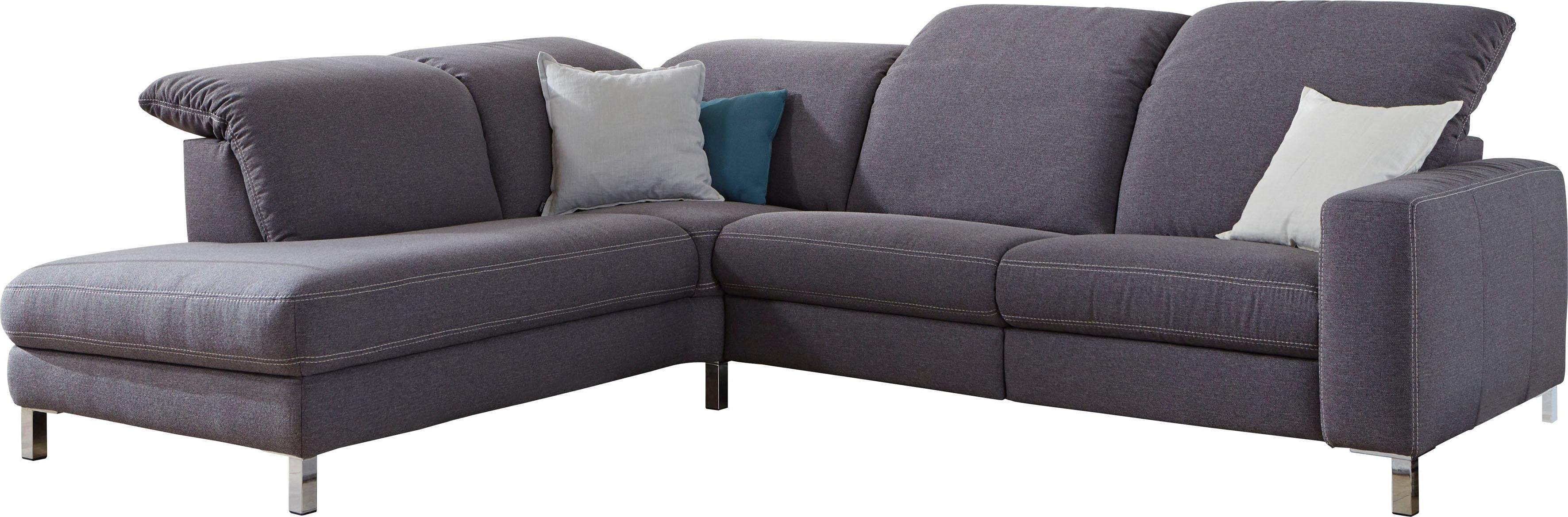 3C Candy Ecksofa "Homely bequem und komfortabel, mit verstellbaren Kopfteil günstig online kaufen