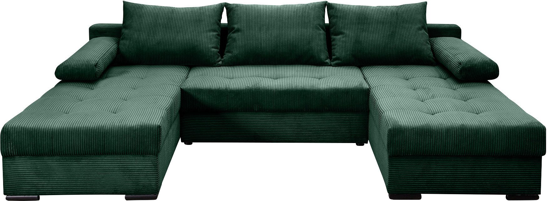 COLLECTION AB Wohnlandschaft Josy U-Form, B: 269 cm, mit Bettfunktion & Bet günstig online kaufen