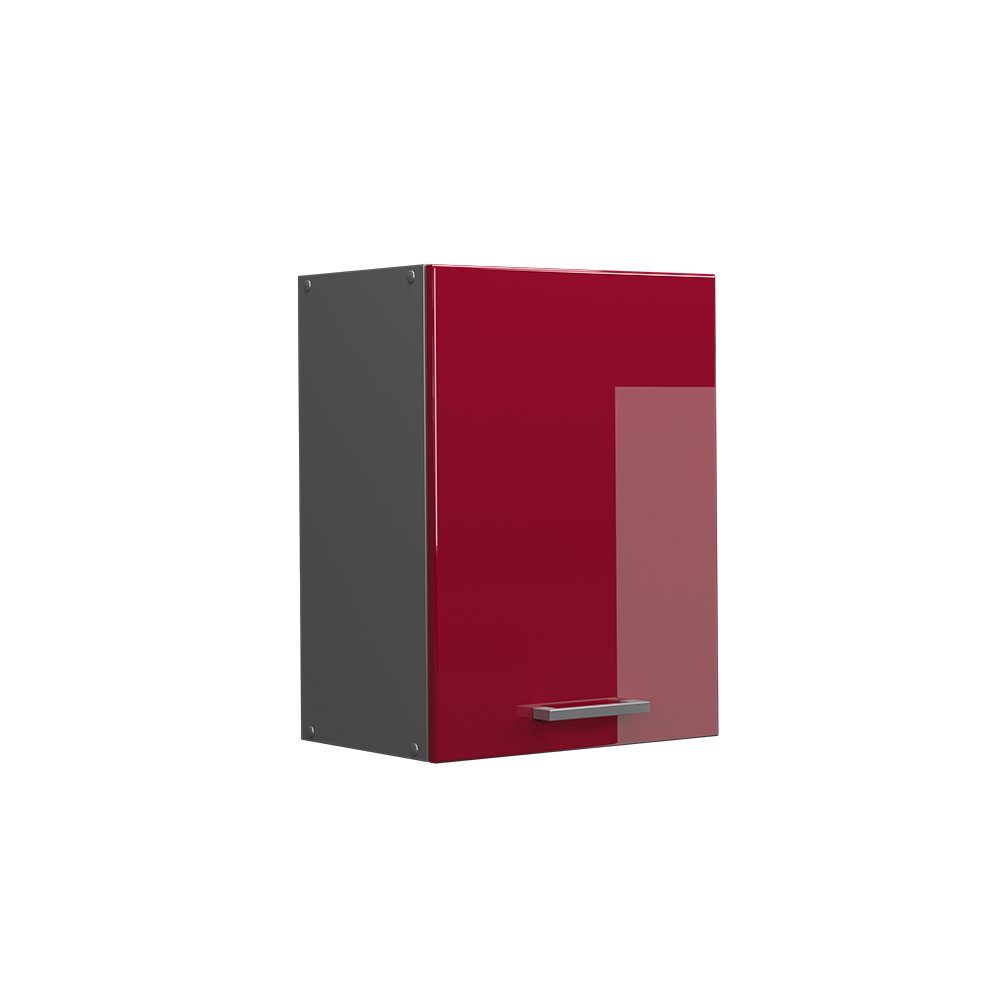 Vicco Hängeschrank Küchenhängeschrank 45 cm R-Line Anthrazit Bordeaux Hochglanz Anthrazit Bordeaux | Rot