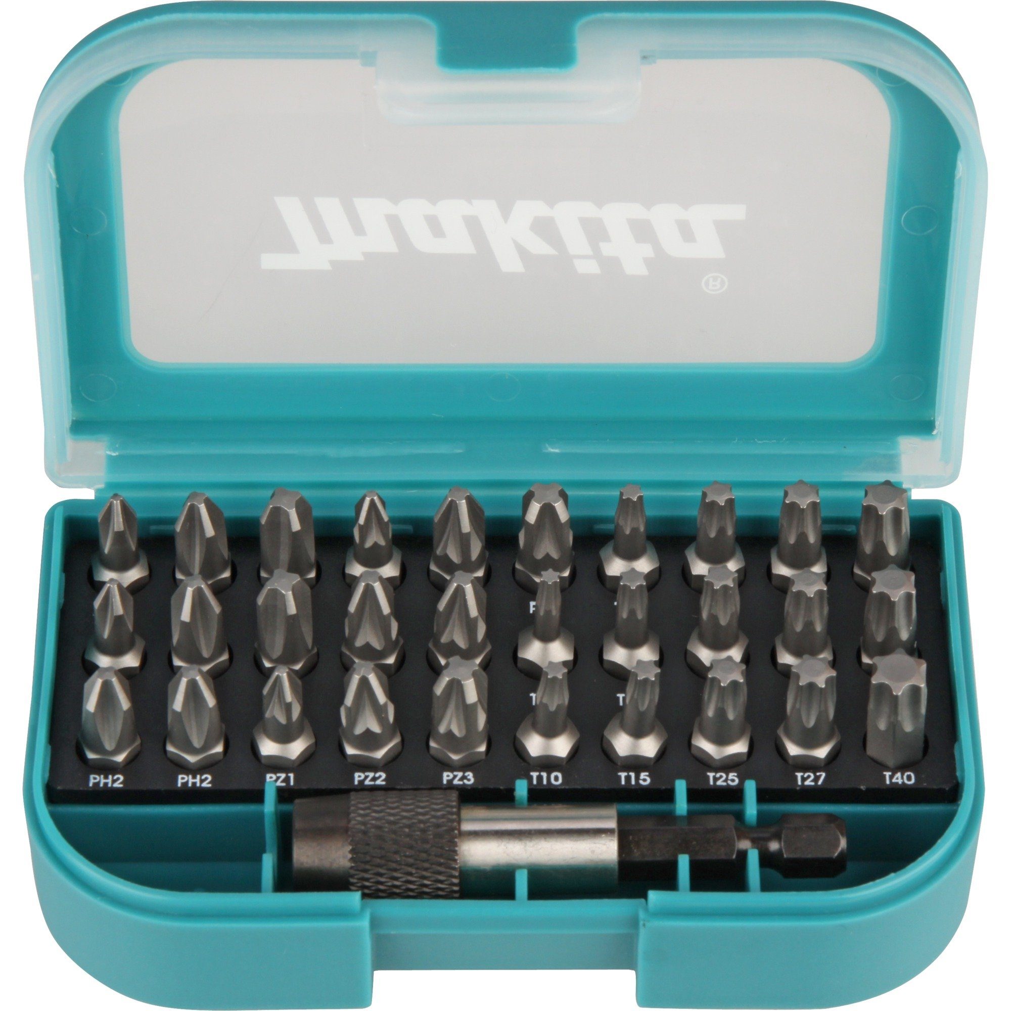 Makita Bohrer- und Bitset Makita Bit-Satz 31-teilig P-73374, (1/4)