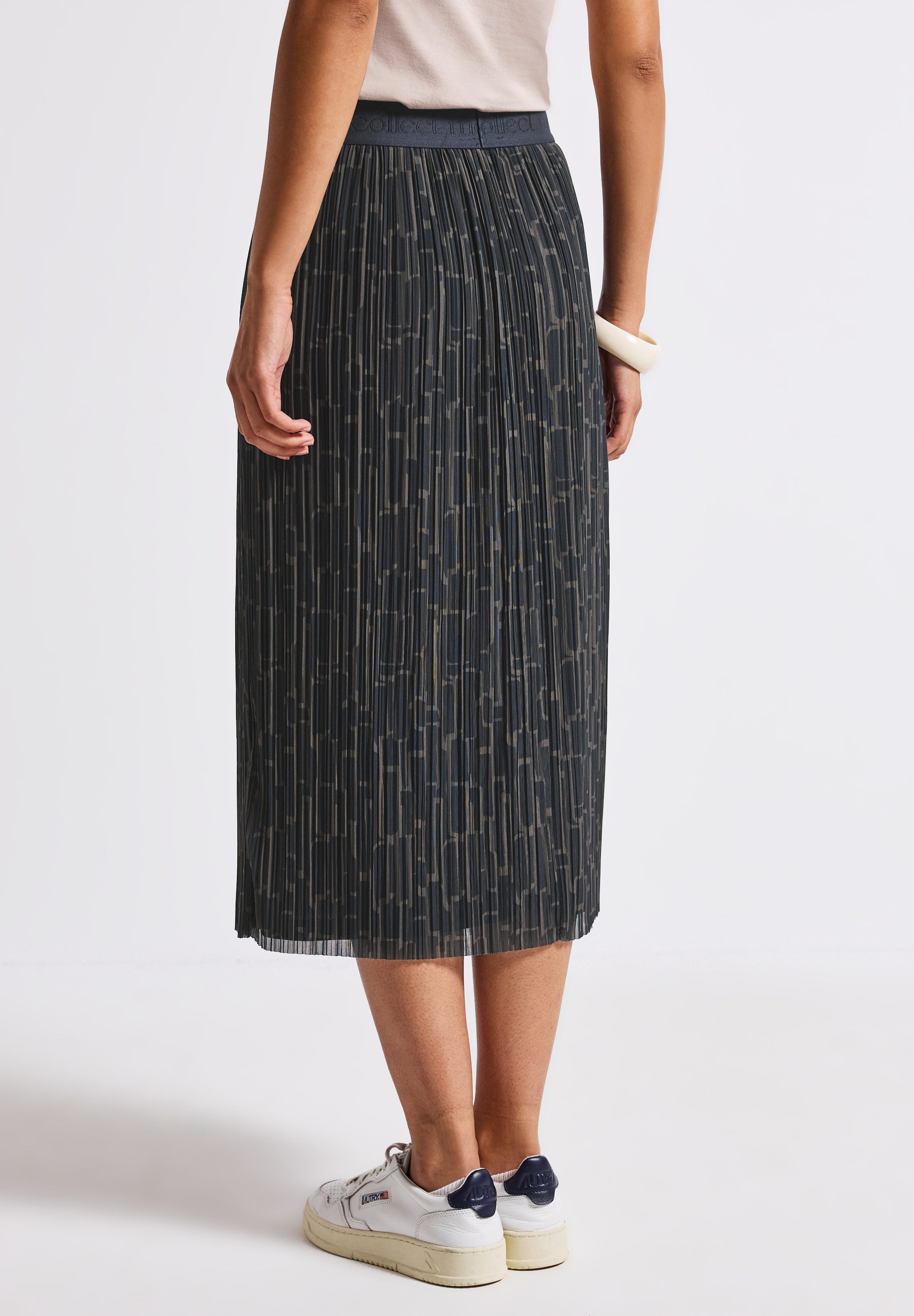 STREET ONE Plisseerock mit allover Print günstig online kaufen