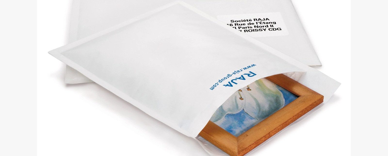RAJA Versandtasche Luftpolster-Versandtaschen Eco, 100 x 160 mm, 50, 100, oder 200 Stück