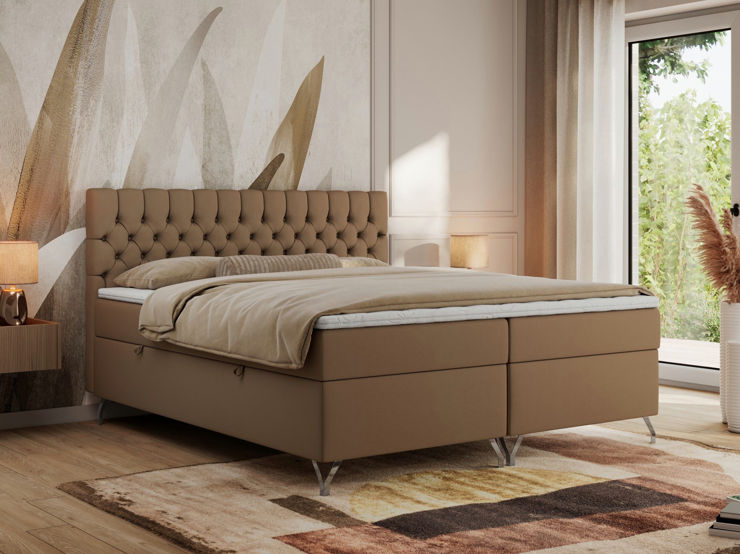 MKS MÖBEL Boxspringbett GRIMALDI (Set, Packung, günstig online kaufen