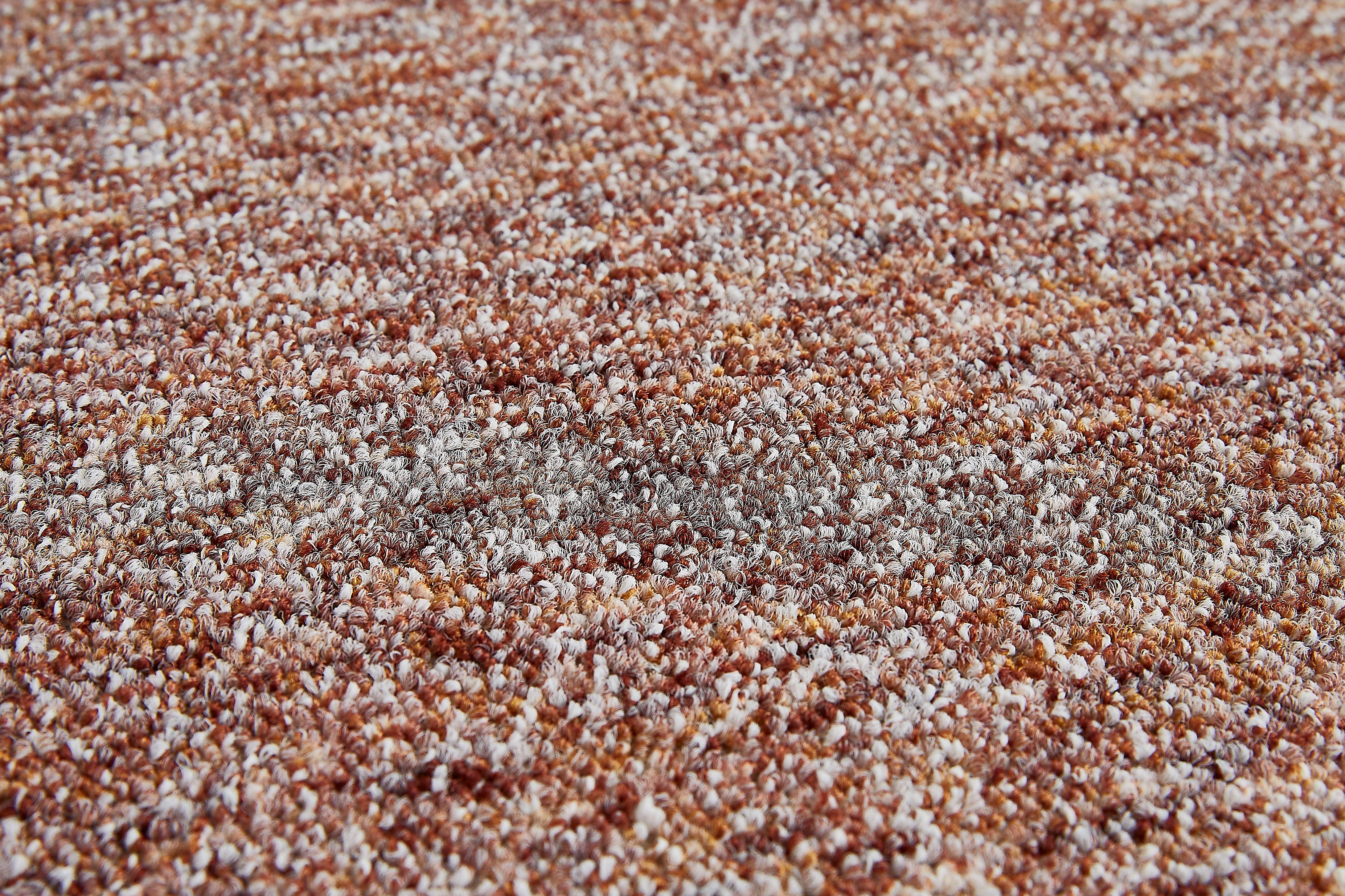 Teppichboden Coupon Feinschlinge Gambia, Andiamo, rechteckig, Höhe: 7,2 mm, meliert, Breite 400 cm oder 500 cm, strapazierfähig, pflegeleicht terrakotta