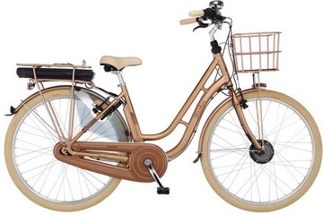 FISCHER Fahrrad E-Bike CITA RETRO 2.2 522, 7 Gang Shimano Nexus Schaltwerk, Nabenschaltung, Frontmotor, 522 Wh Akku, (mit Fahrradschloss)