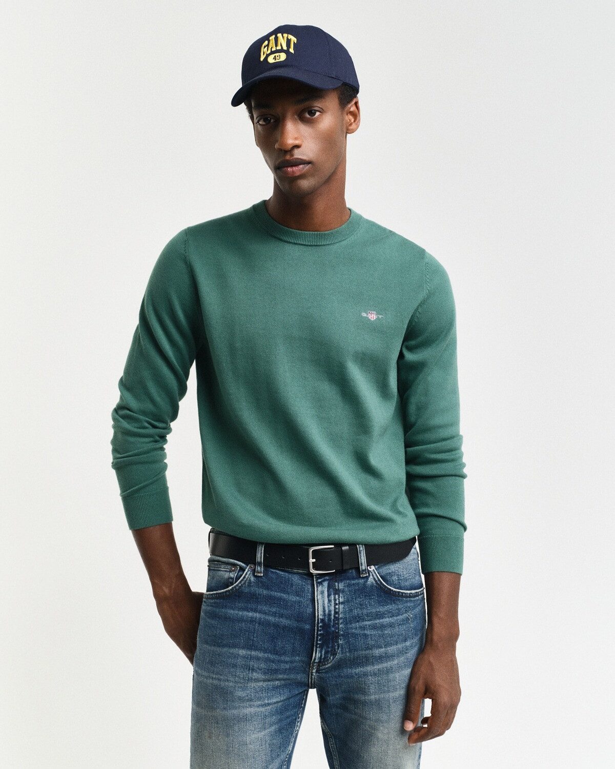 Gant Strickpullover Rundhals-Pullover günstig online kaufen