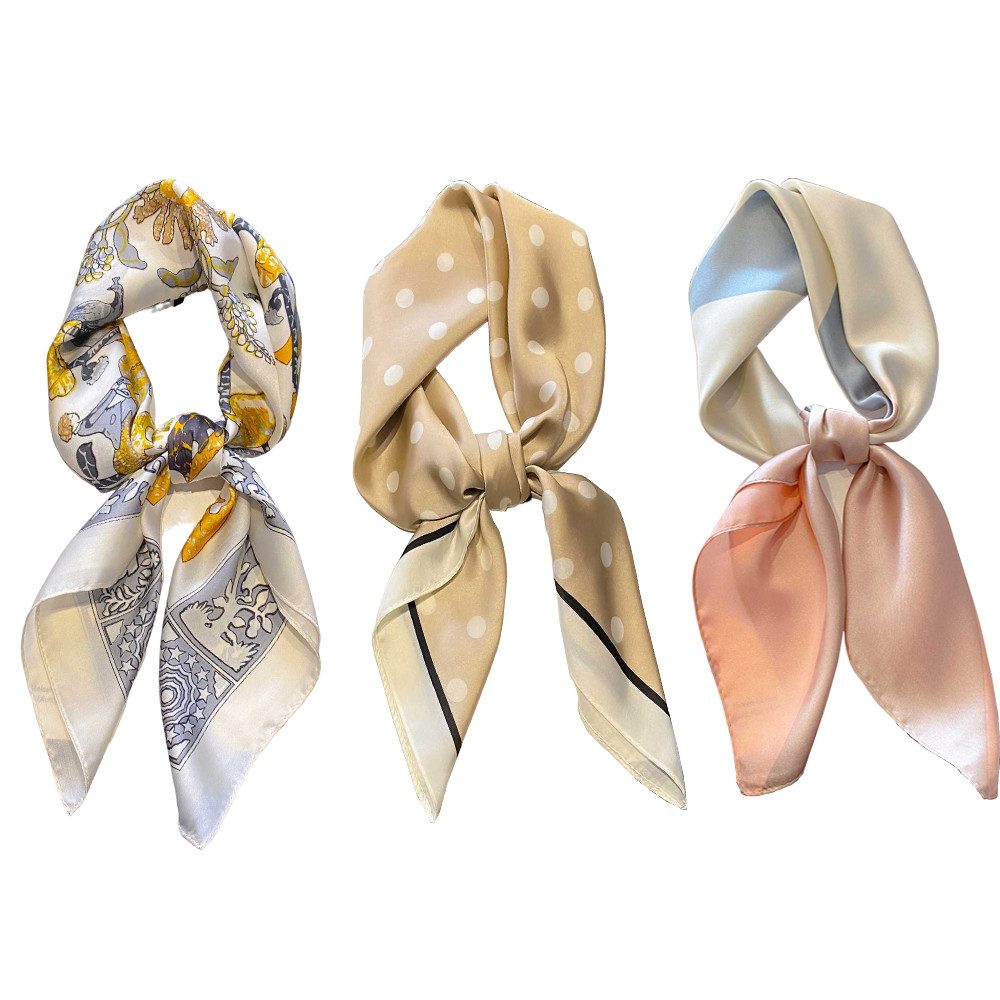 Coonoor Seidentuch Damen Seidentuch Seide Leicht Seidenschal Bandana Halstuch, Kopftuch Elegante Schal Tuch Geschenk für Frauen