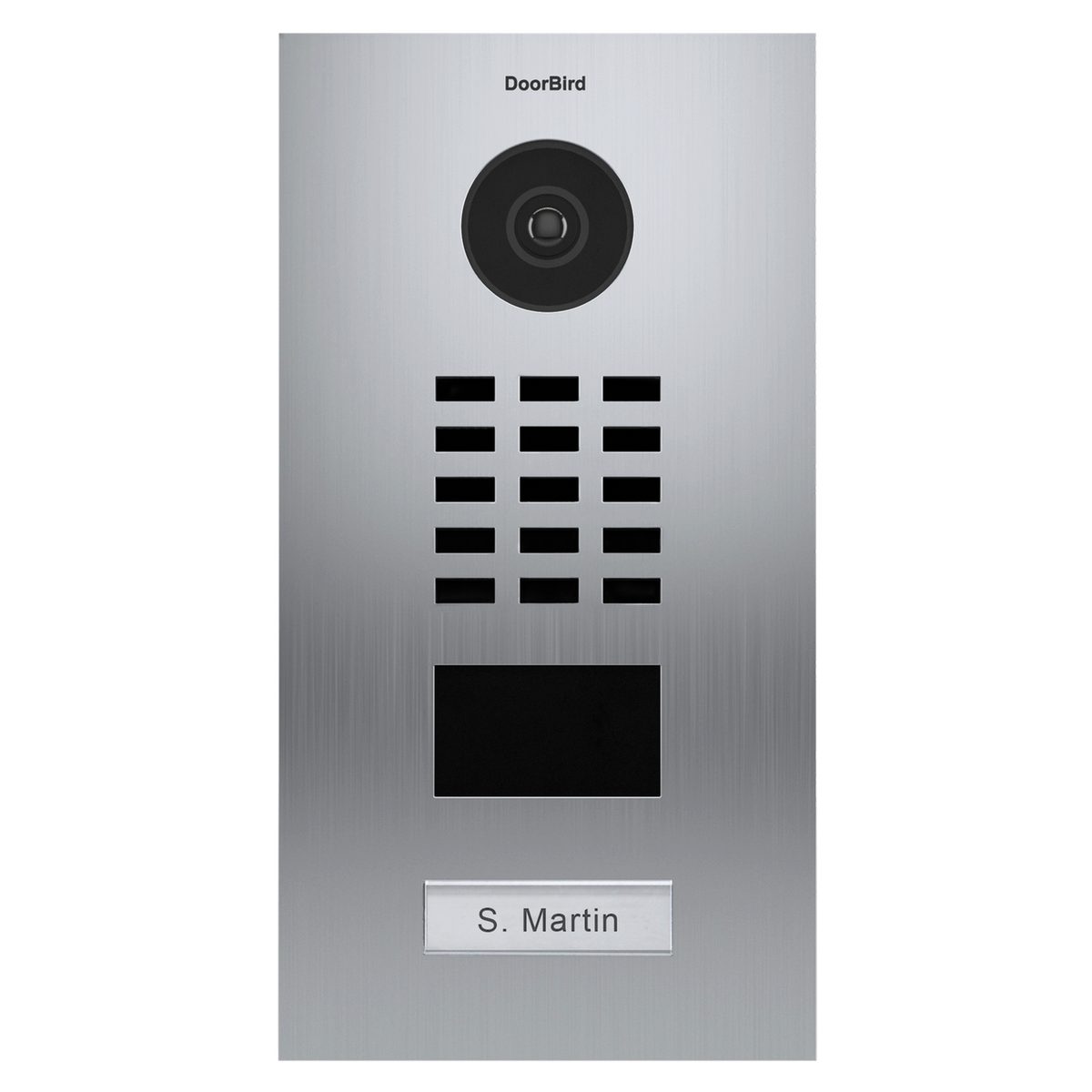 DoorBird Video-Türsprechanlage DoorBird D2101 - Video Türstation für Einfamilienhaus (Außenbereich, Haustür, Eingangsbereich, Smarte Video Türsprechanlage mit App-Steuerung, Ethernet / PoE)