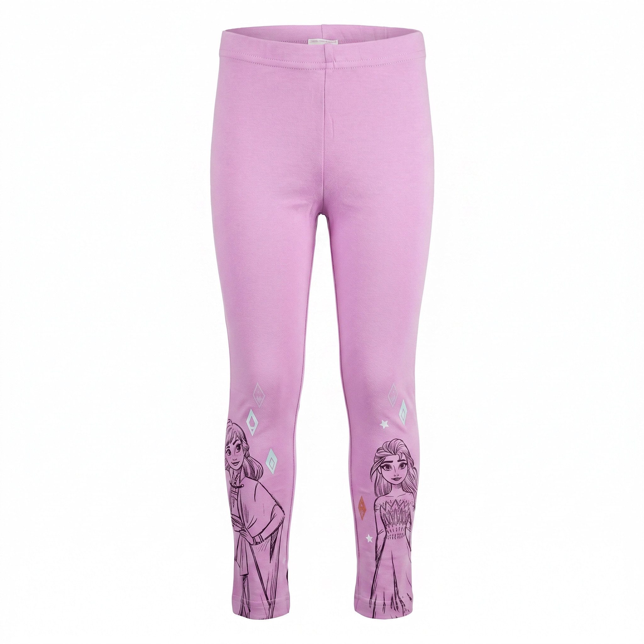 Disney Frozen Leggings Die Eiskönigin Elsa und Anna Mädchen Kinder Leggings Gr. 104 bis 134
