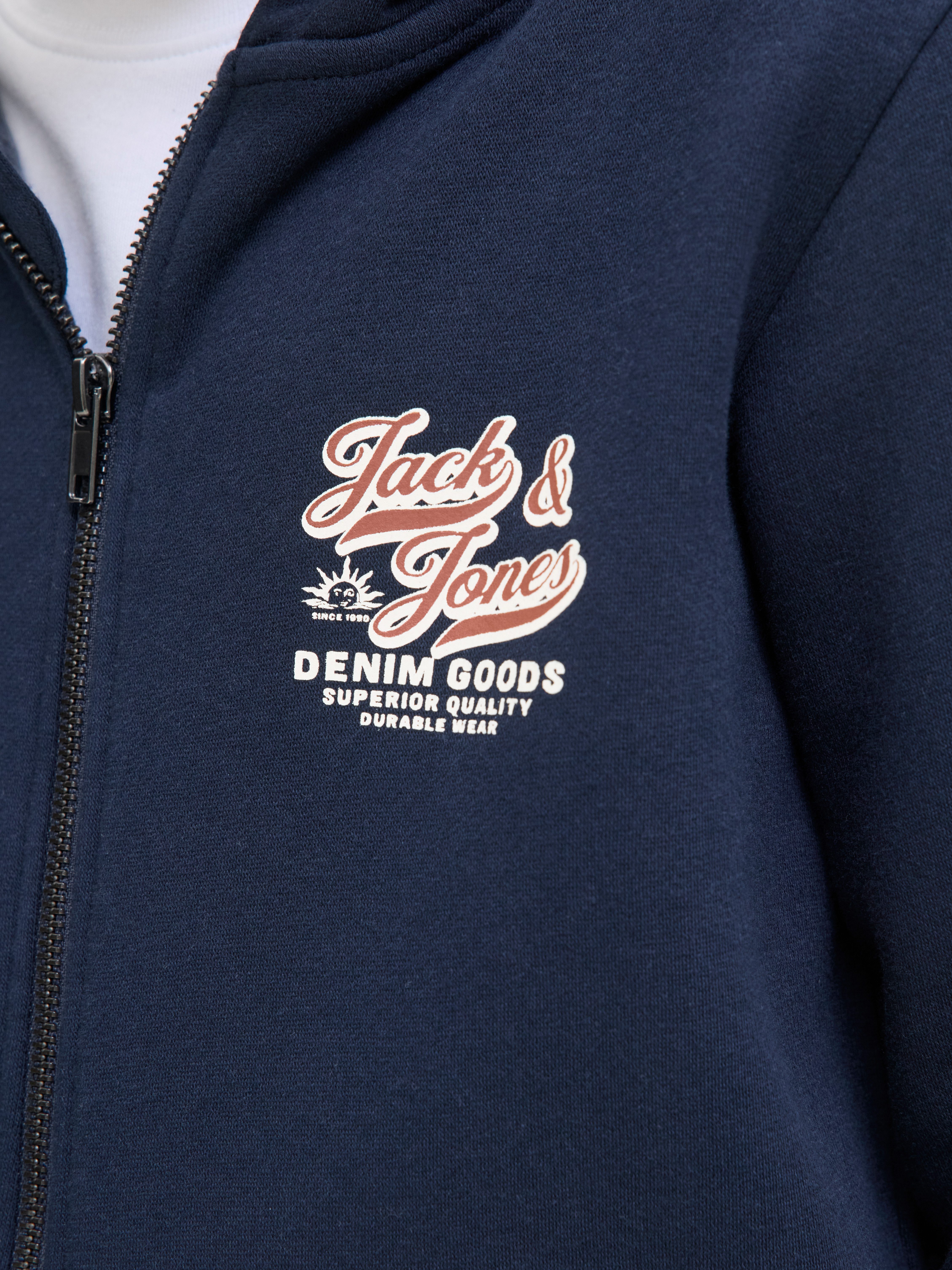Jack & Jones Junior Kapuzensweatshirt JJELOGO SWEAT ZIPHOOD 2COL AW25 NOOS JNR