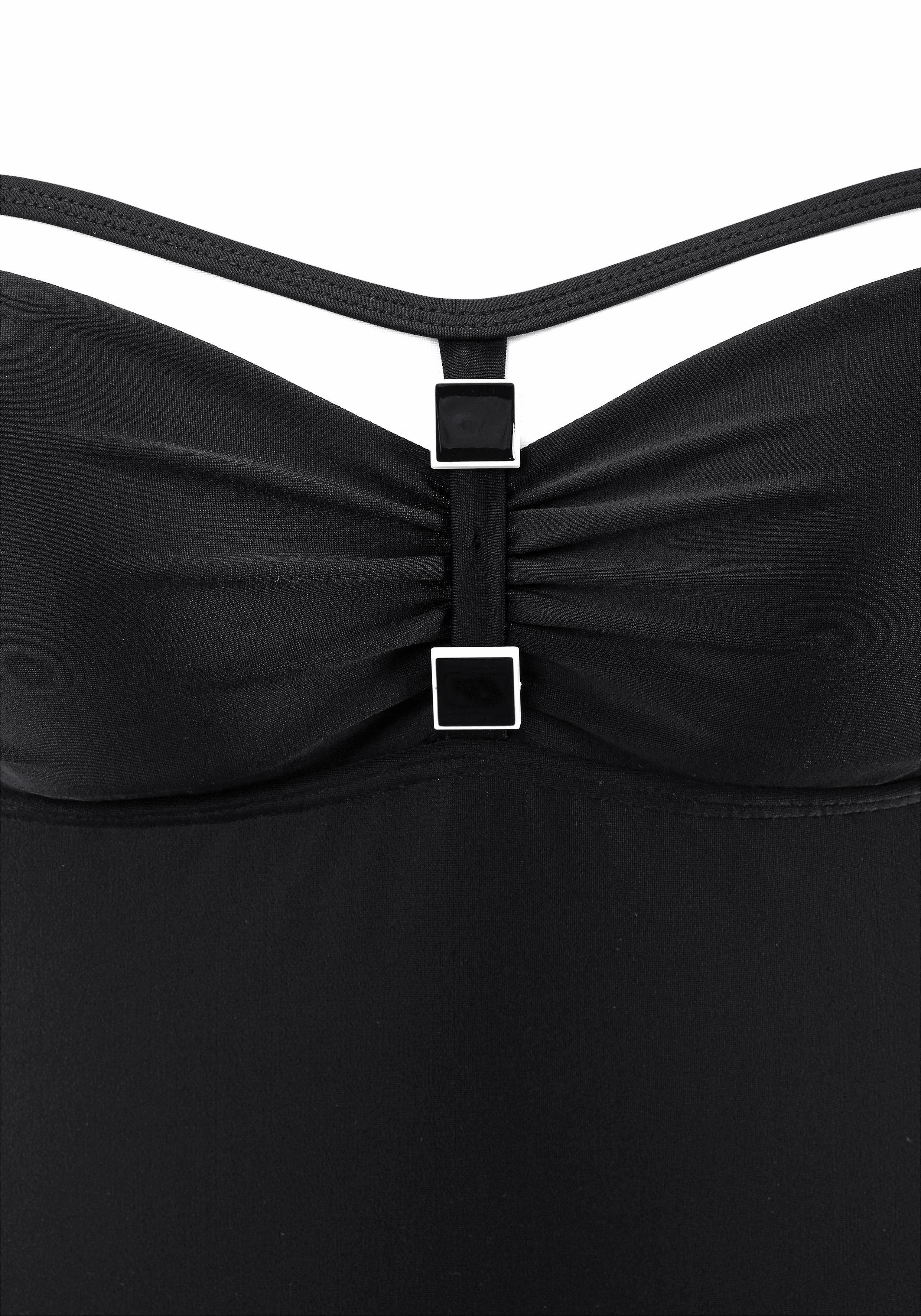 LASCANA Badeanzug mit Kontrastdetails und Shaping-Effekt – Bild 4 von 5
