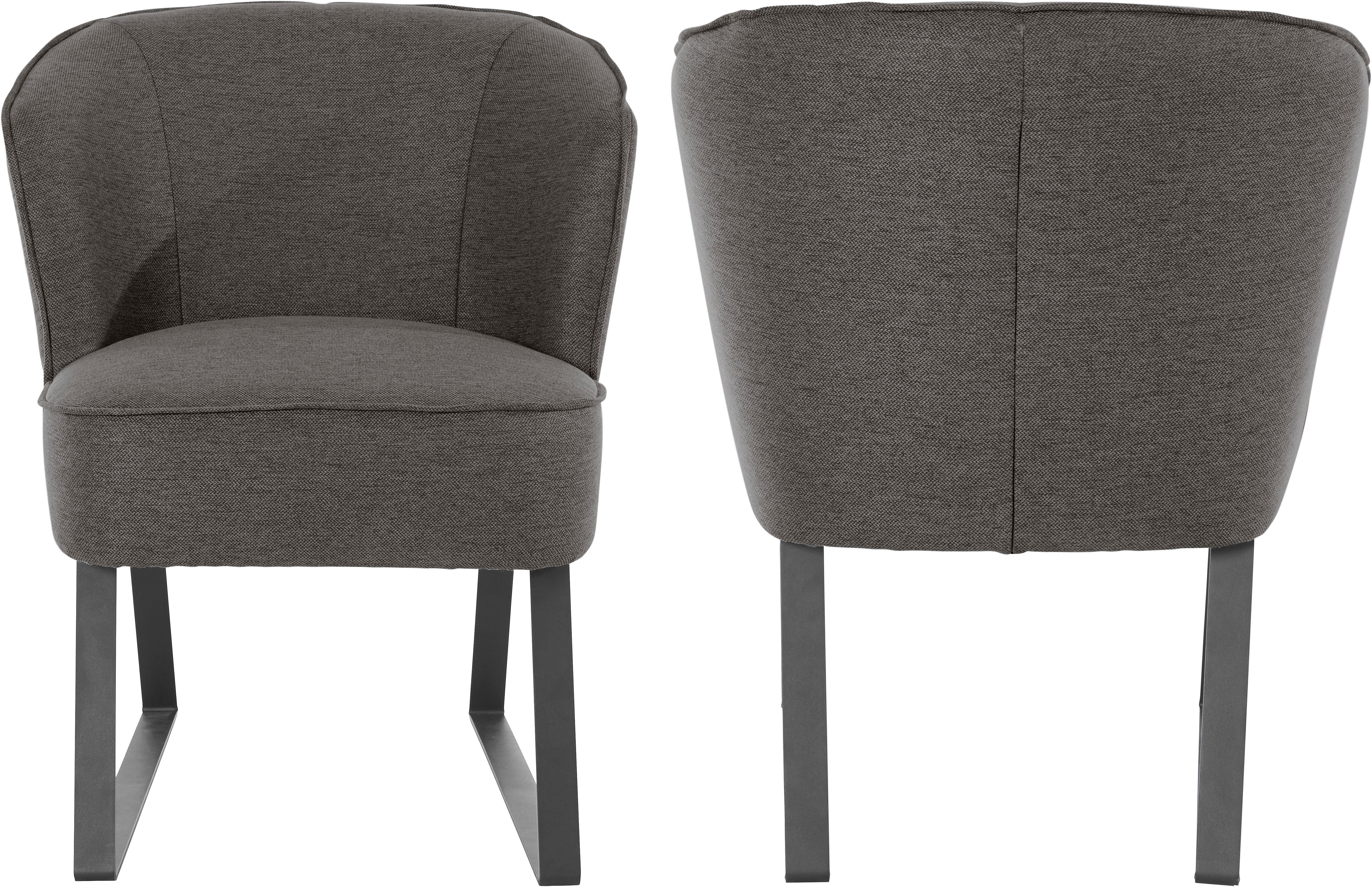 Qualitäten, Metallfüßen, sofa Sessel mit und exxpo Bezug 1 fashion Keder verschiedenen - Stck. in Americano,