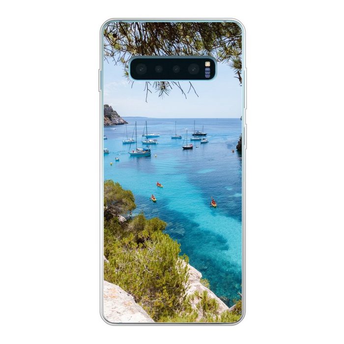 MuchoWow Handyhülle Boot - Spanien - Meer Phone Case Handyhülle Samsung Galaxy S10 Lite Silikon Schutzhülle