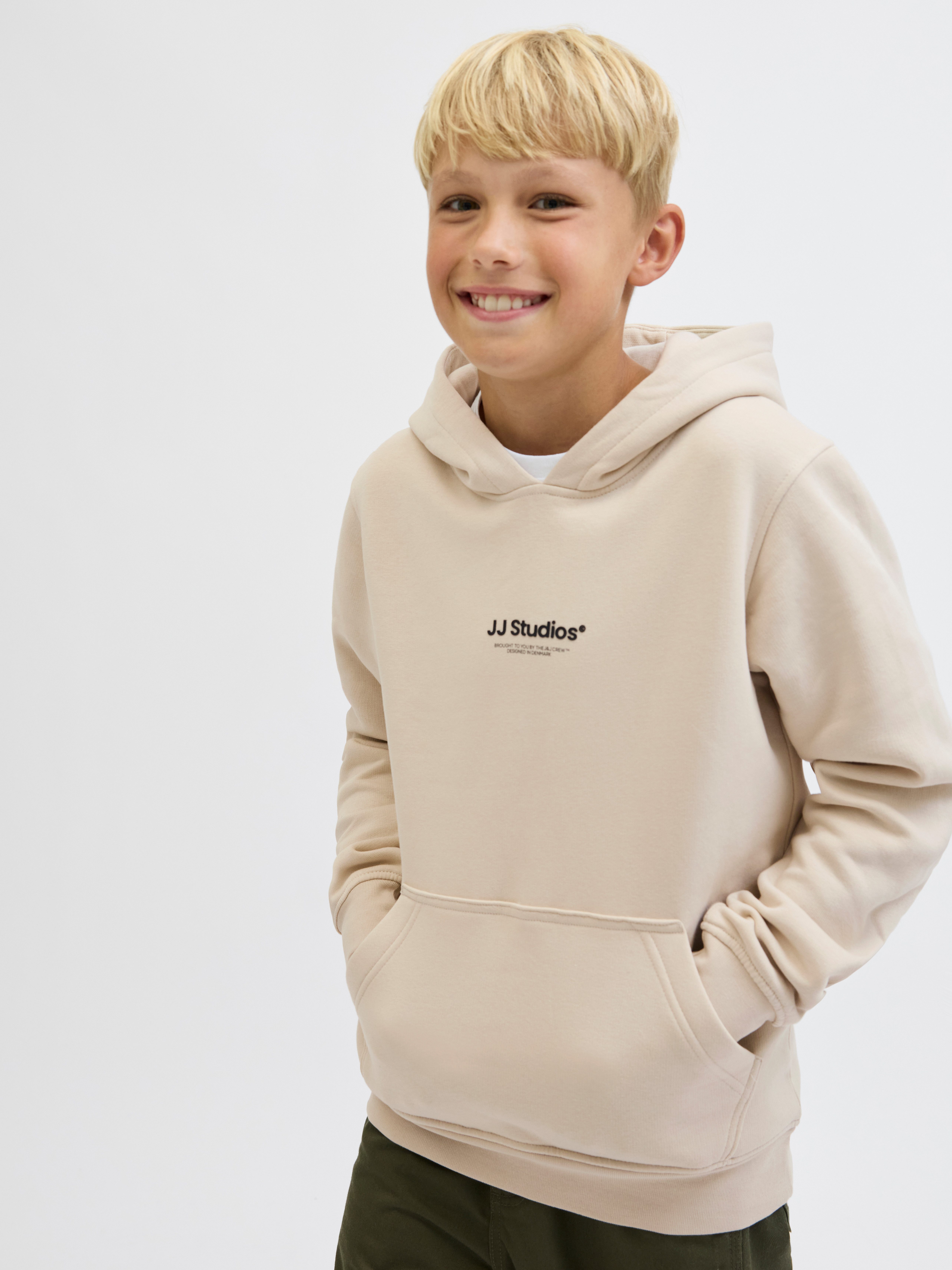 Jack & Jones Junior Kapuzensweatshirt JJESOHO SWEAT HOOD NOOS JNR Baumwollmischung, relaxed fit
