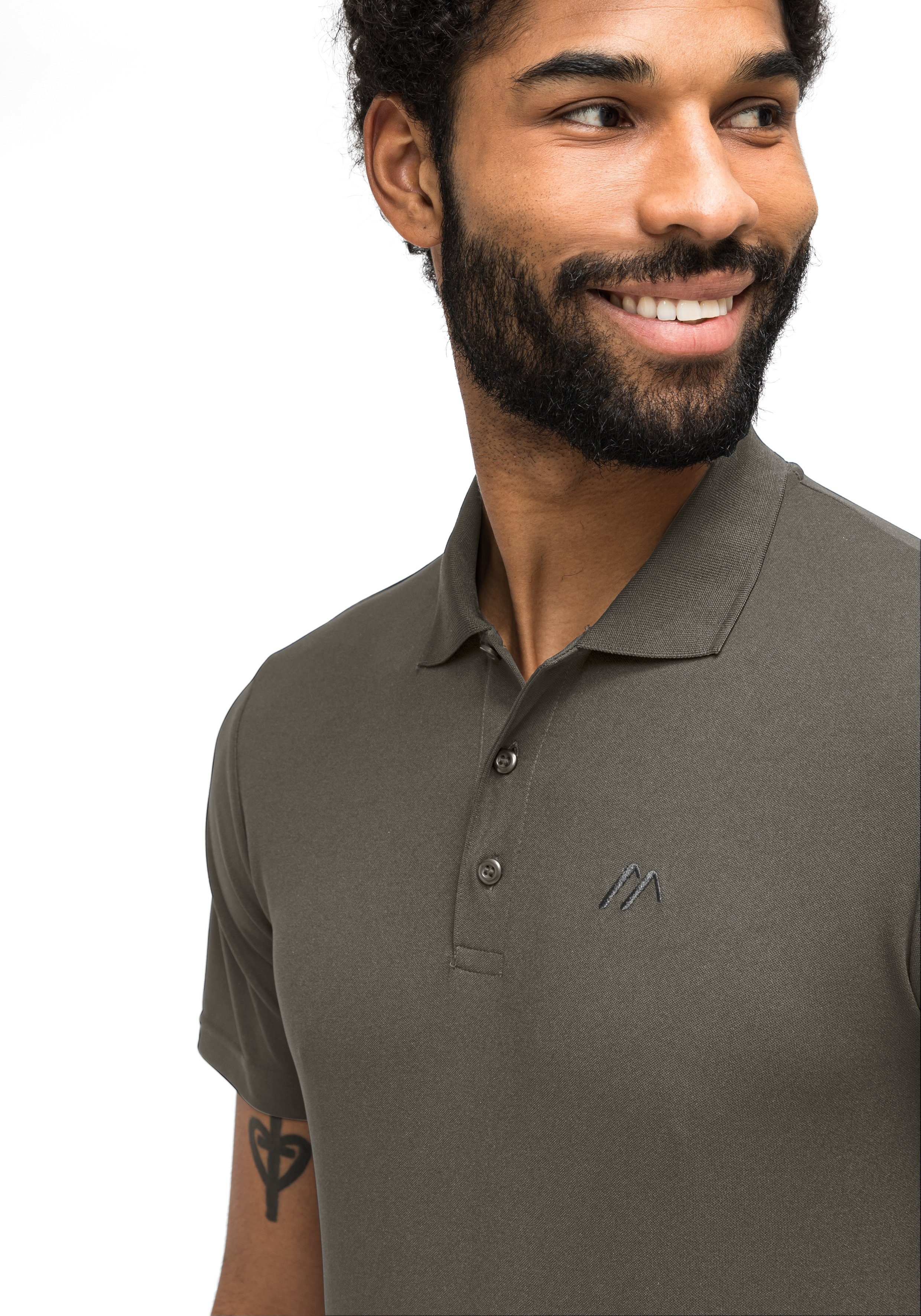 schlamm und Polo-Shirt bequemes Freizeit für Wandern Sports Funktionsshirt Herren Wandershirt, Ulrich Maier