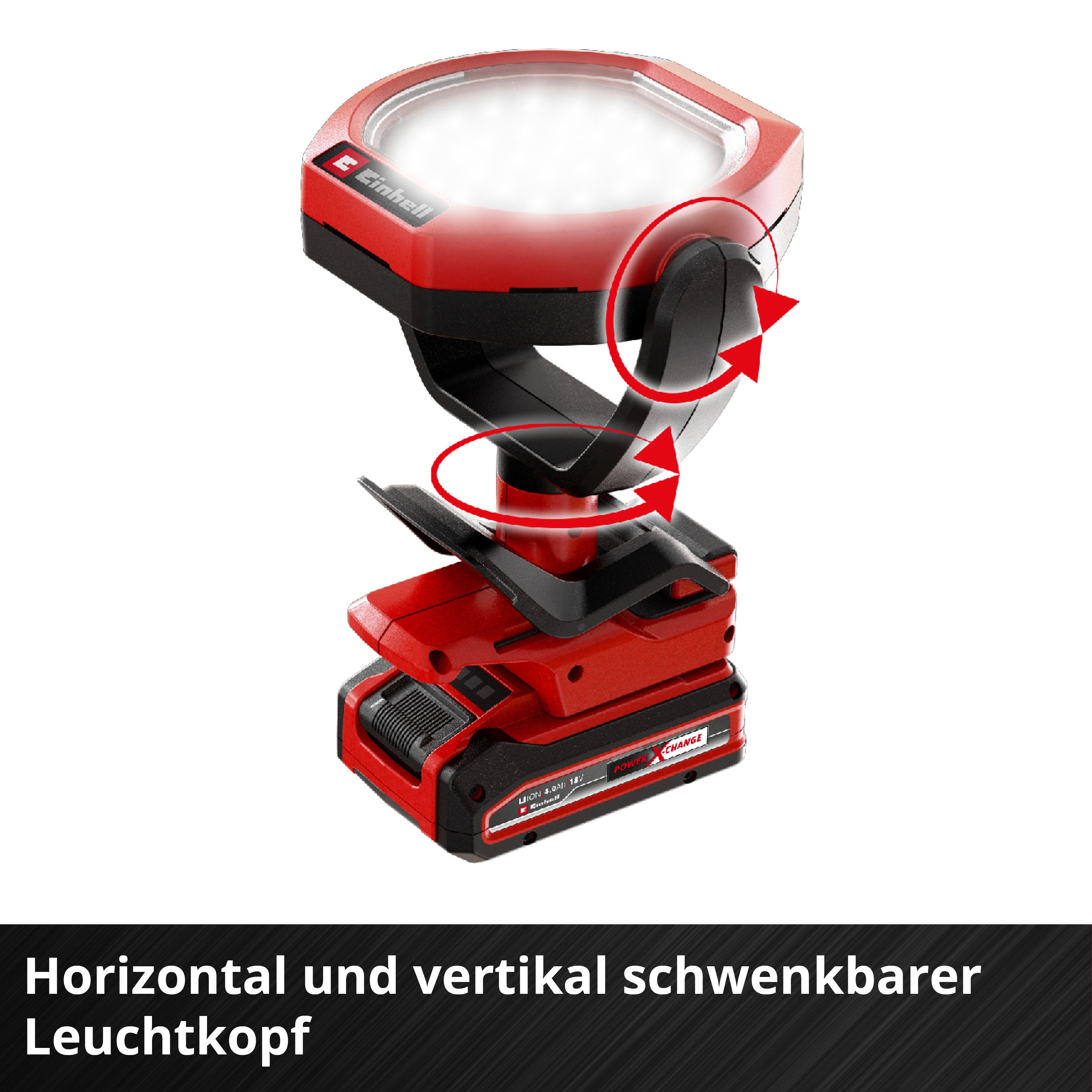 Einhell Arbeitslicht Akku-Outdoor-Lampe »GC-OL 18/1500 Li-Solo«, Ein-/Ausschalter, mehrere Helligkeitsstufen, LED fest integriert, ohne Akku, ohne Ladegerät