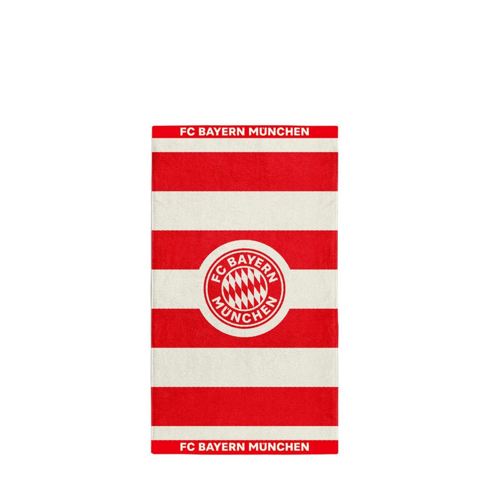 FC Bayern München Handtuch FC Bayern Handtuch Rot/Weiß, Baumwolle günstig online kaufen
