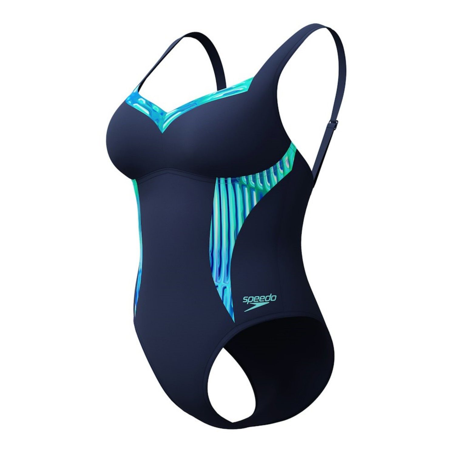 Speedo Badeanzug Shaping Lunaelustre Badeanzug mit verstellbaren Trägern günstig online kaufen