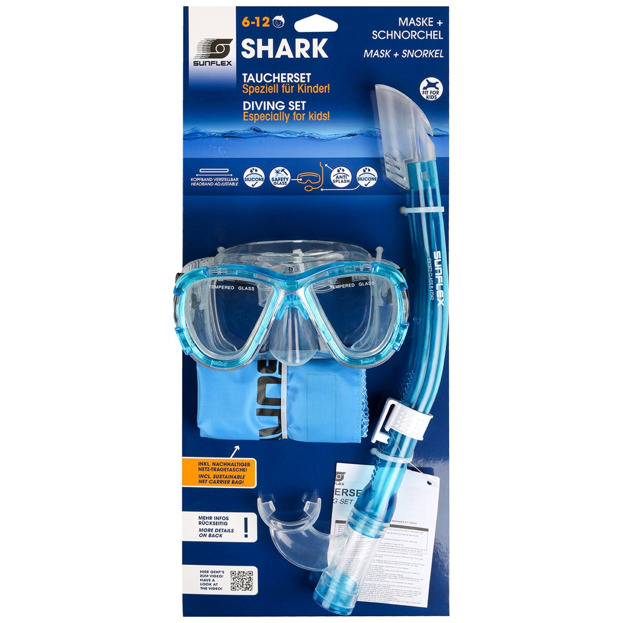 Sunflex Schnorchel sunflex Taucherset Shark (2 St)